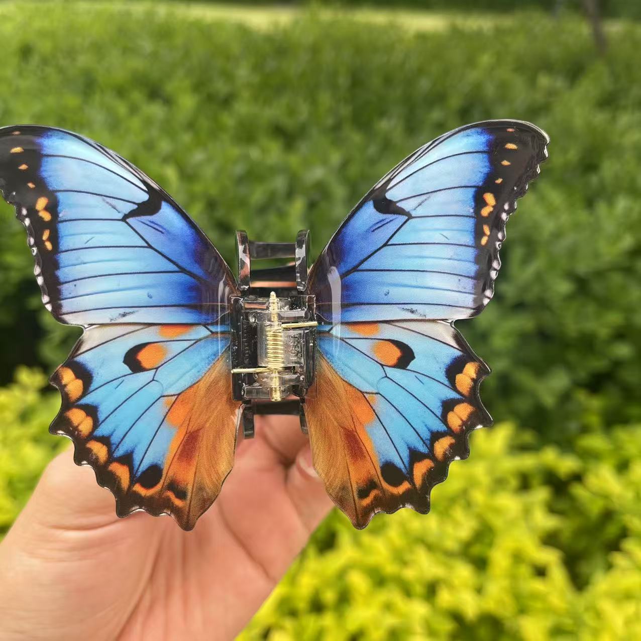 Non-transparent Colored Butterfly Claw