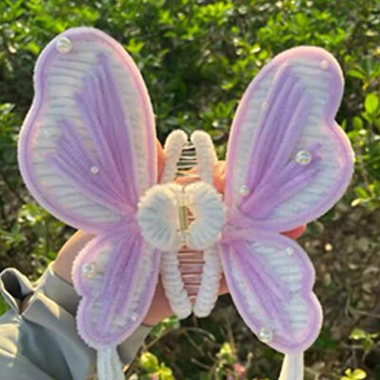 Handmade Chenille Stems Butterfly Hair Claw