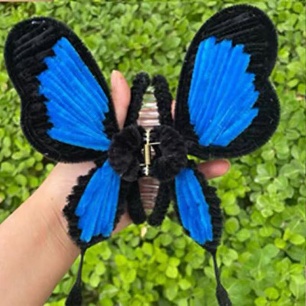 Handmade Chenille Stems Butterfly Hair Claw