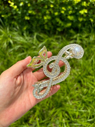 diamond note hair claw