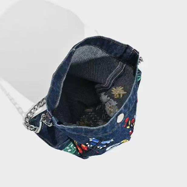 Embroidered Flowers Bag