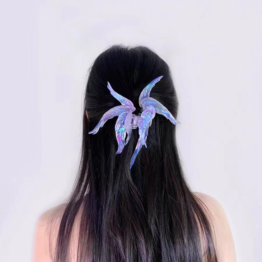Angel wings hair claw