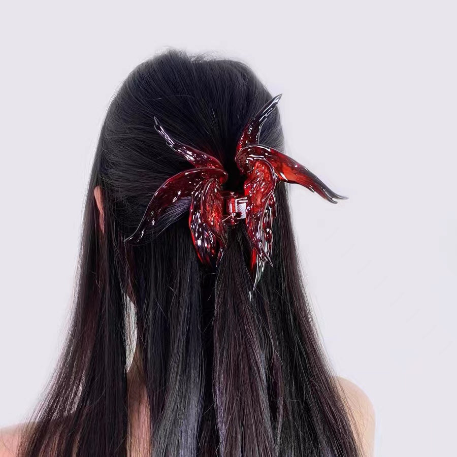 Angel wings hair claw