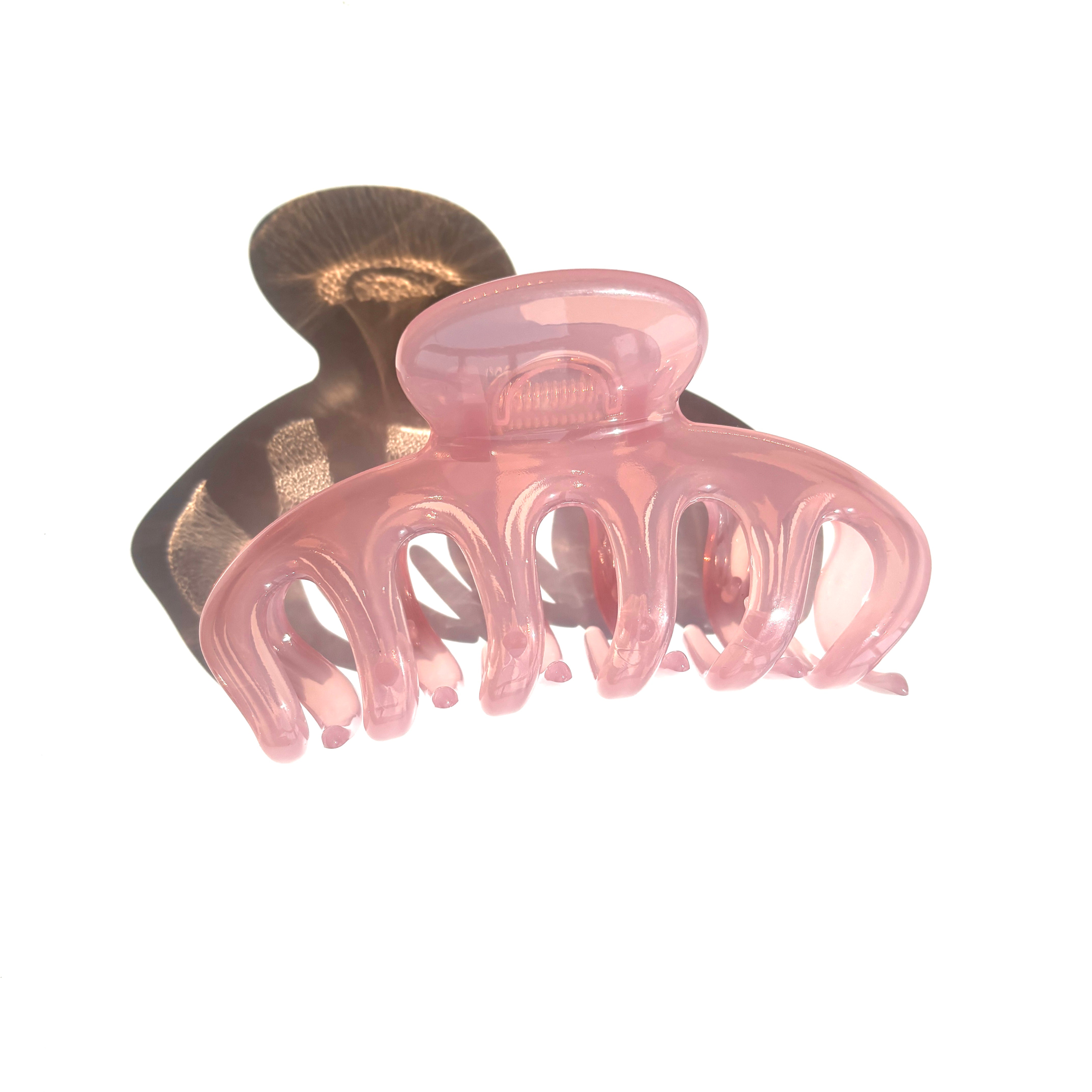 Big pink Octopus Hair Claw