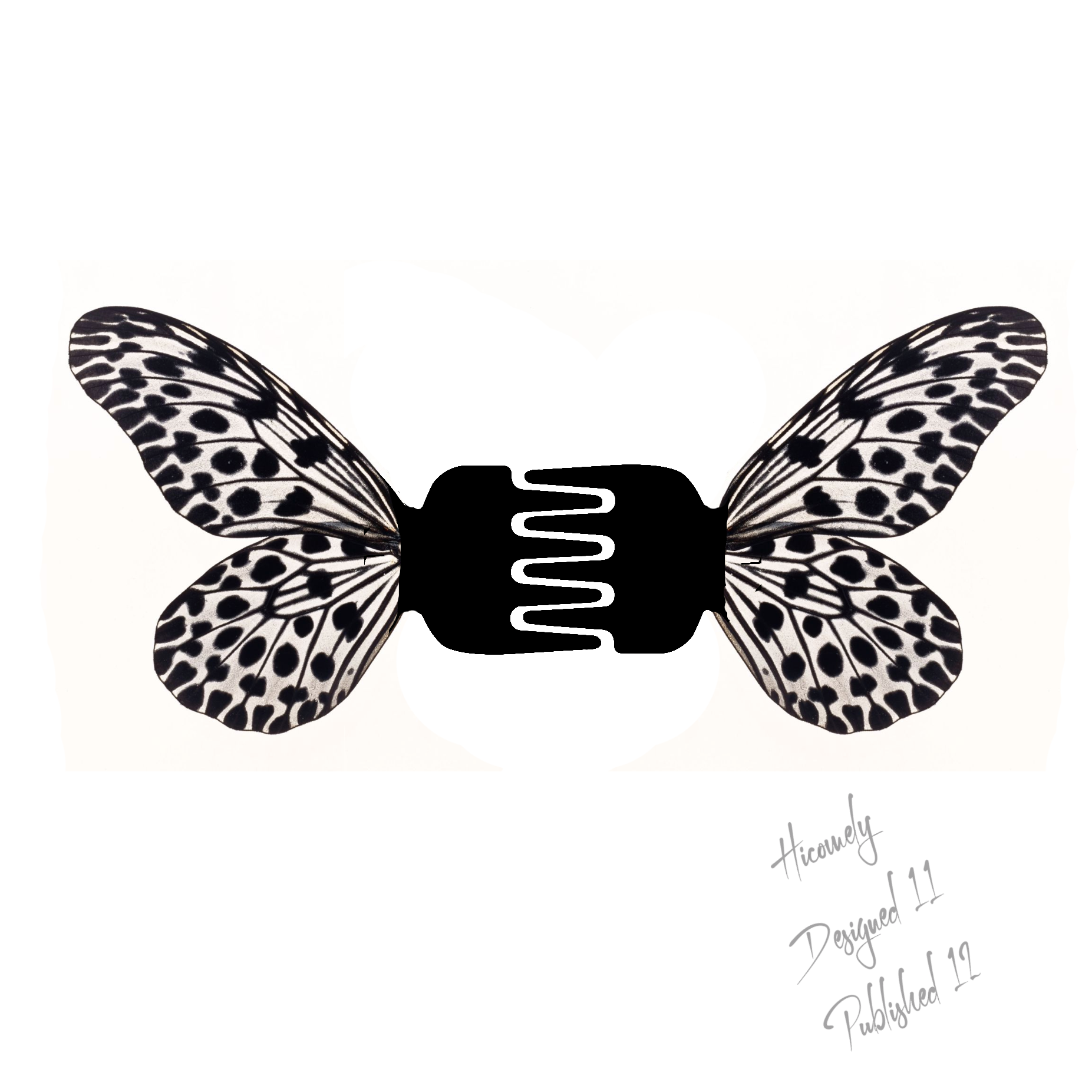 Idea Leuconoe butterfly hair claw