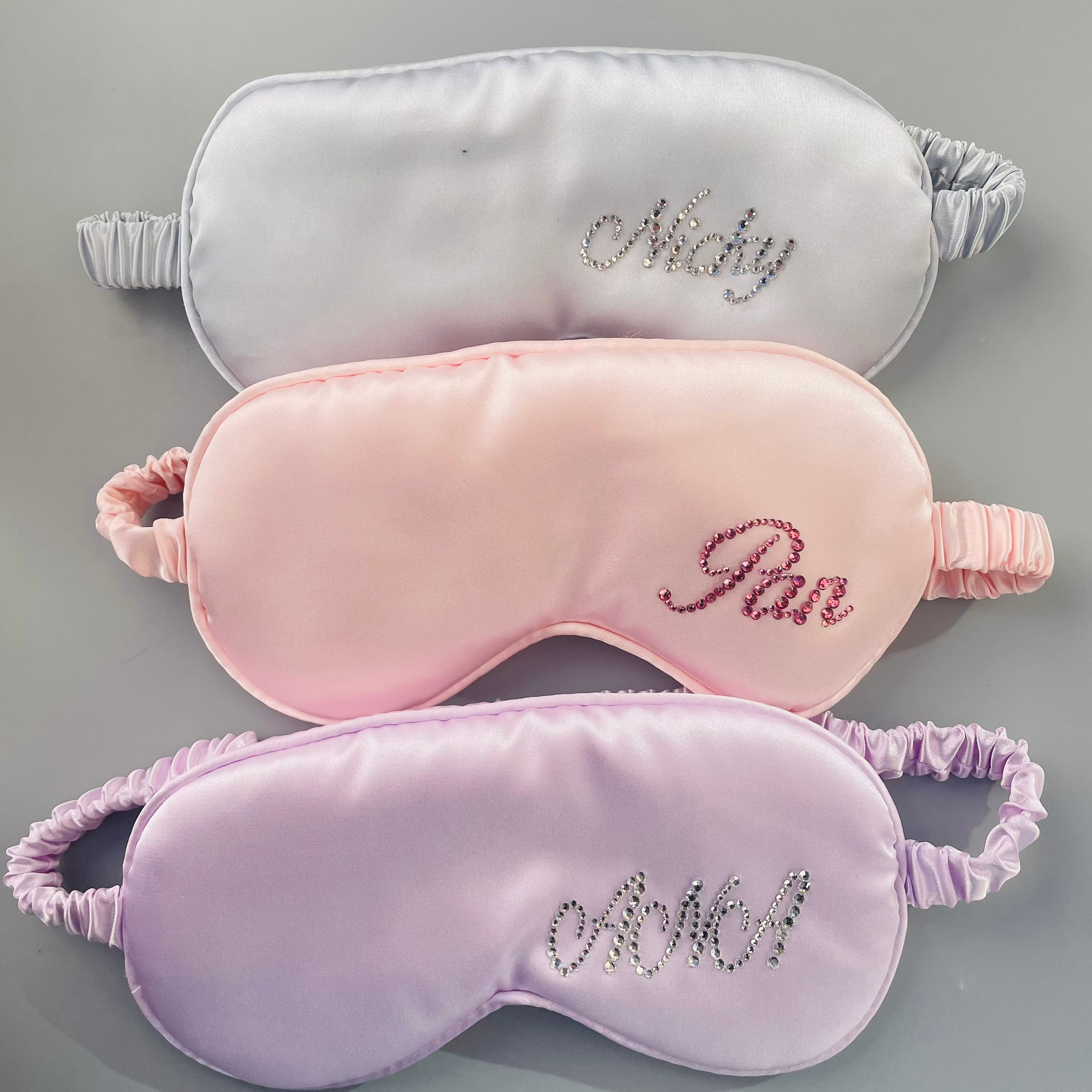 SILK EYE MASK NAMEPLATE CUSTOMIZED