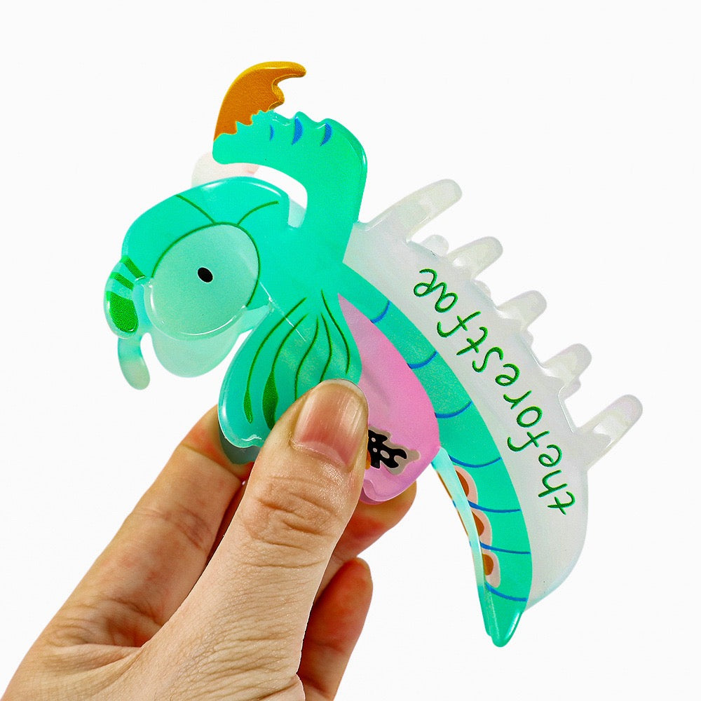 Green Mantis hair claw