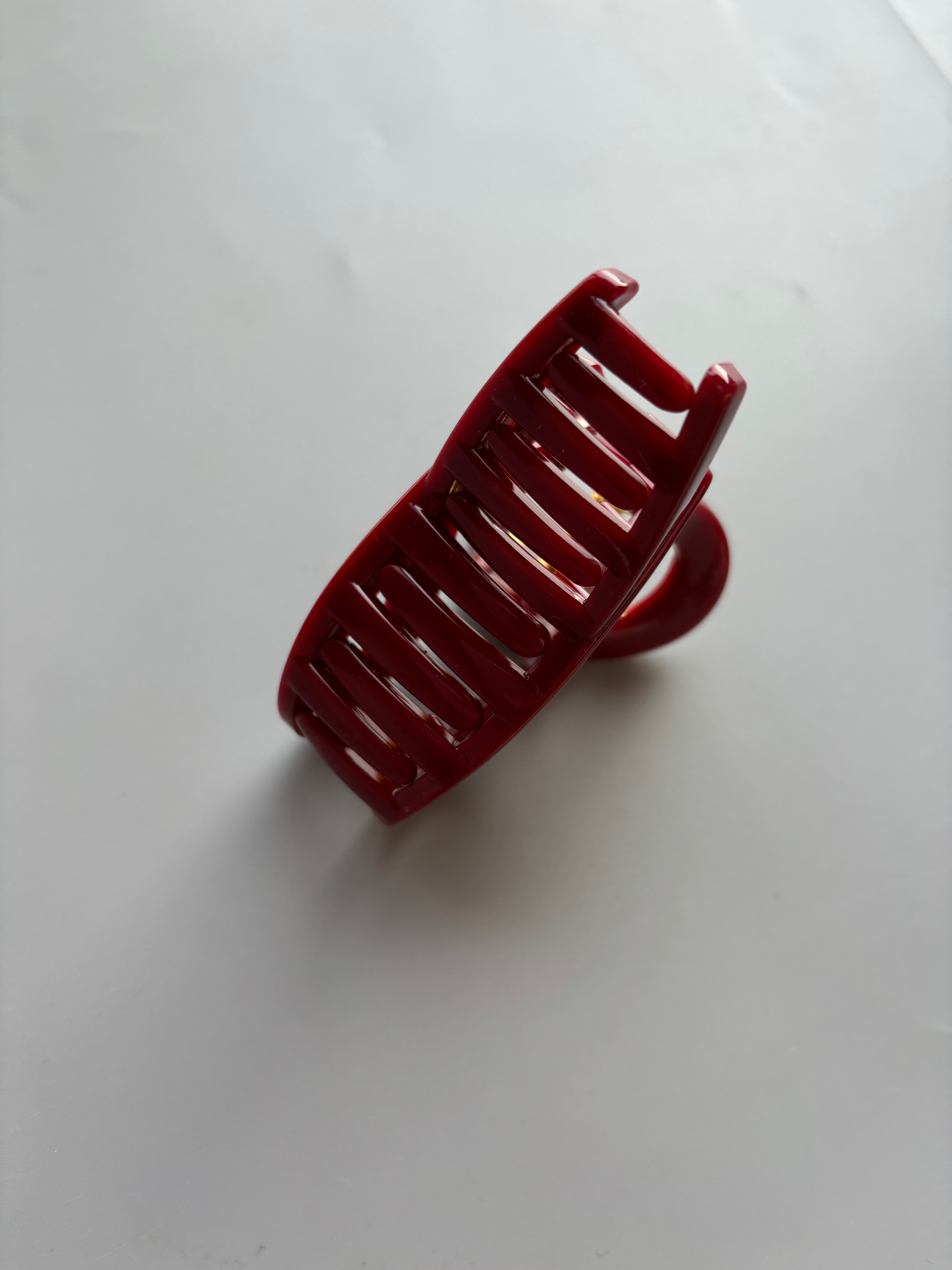 Bow Tie Hair Claw within Red