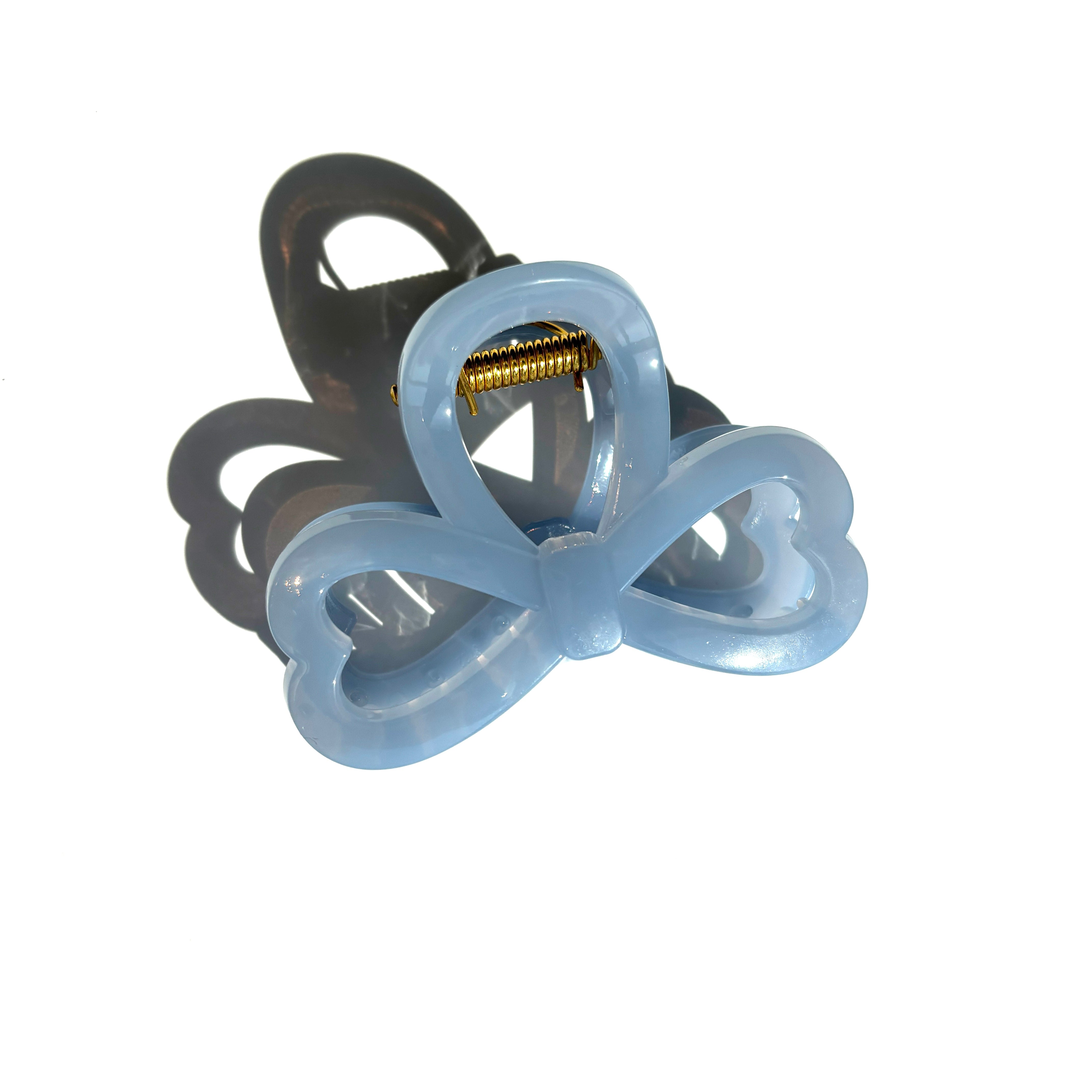 Bow Tie Hair Claw within Blue