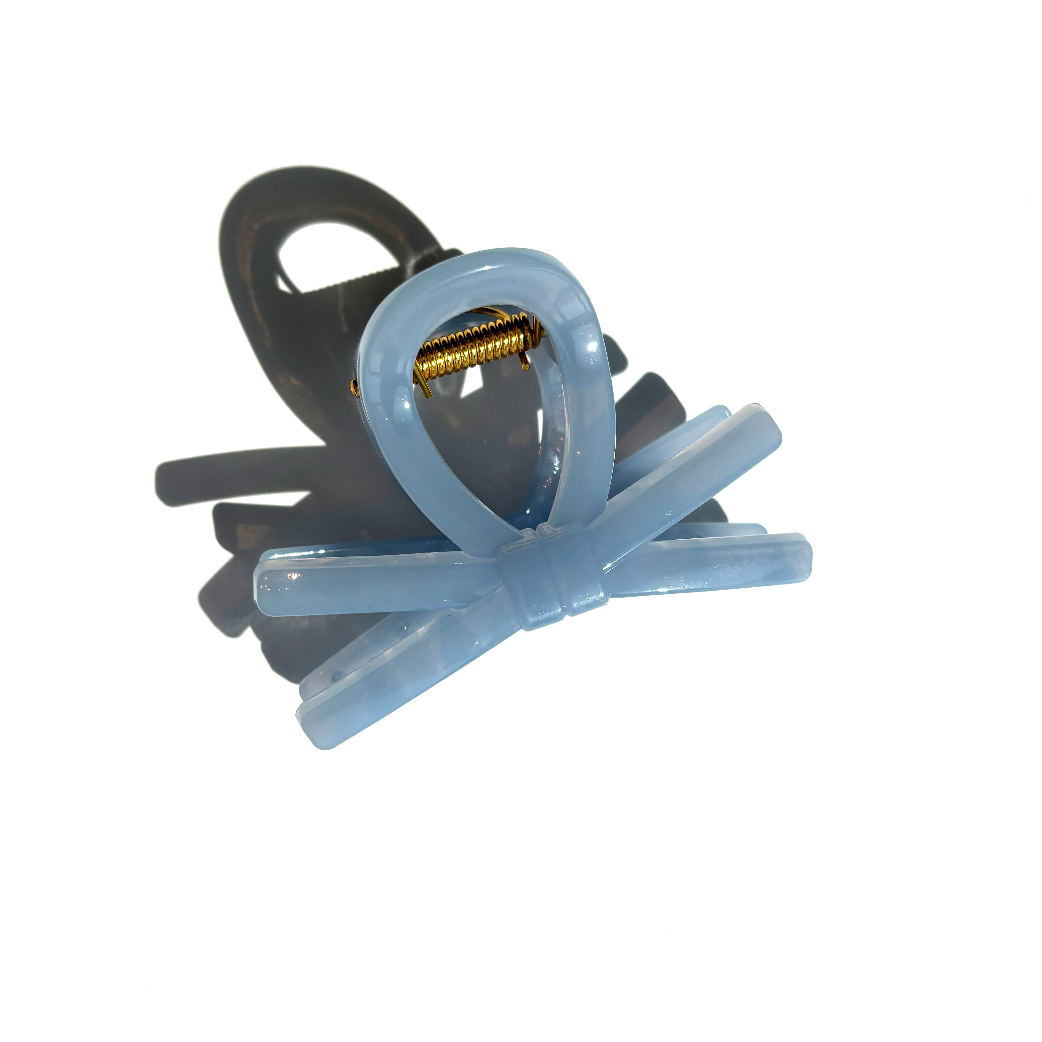 Neat Bow Tie Hair Claw within Sky