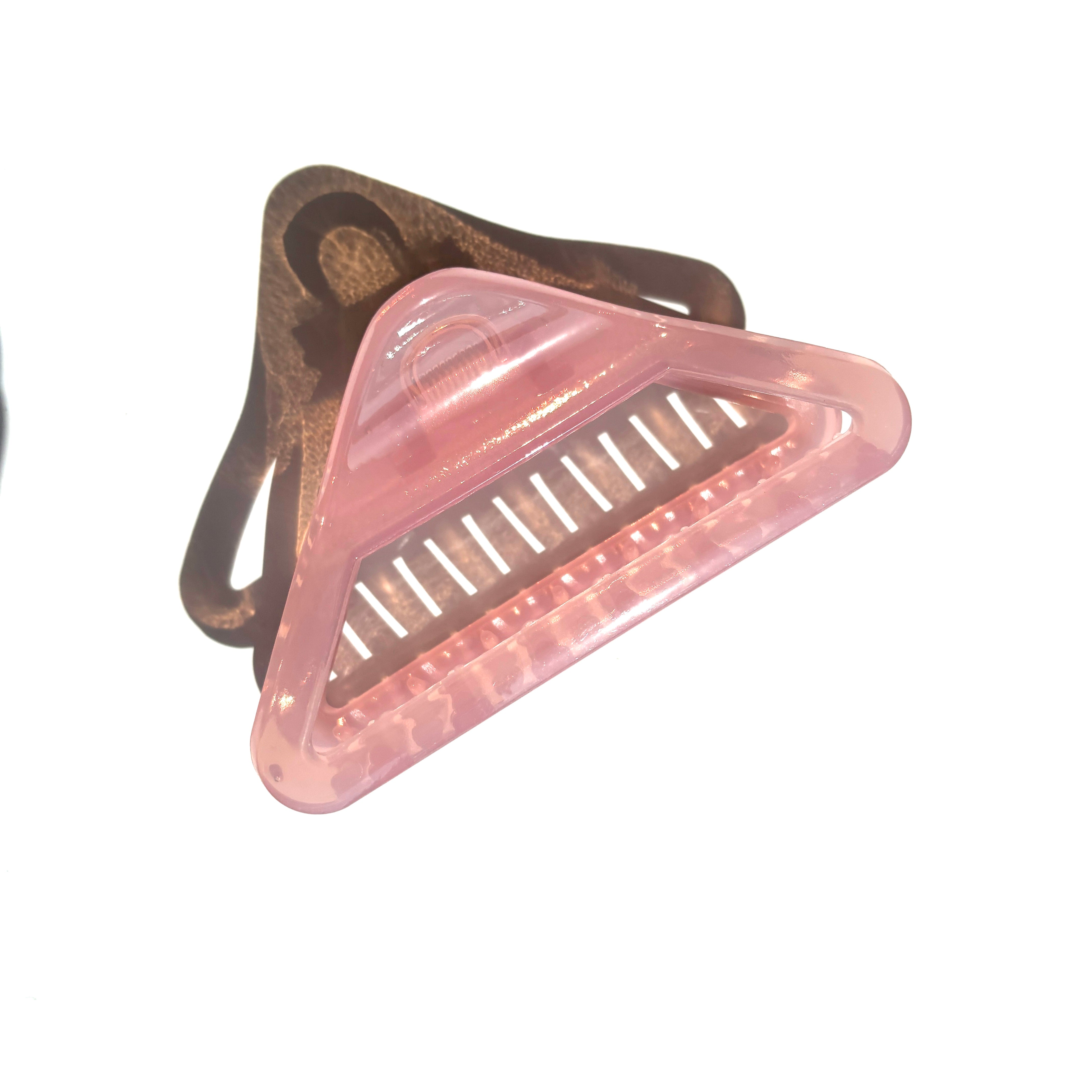 Triangle Hair Claw within Pink