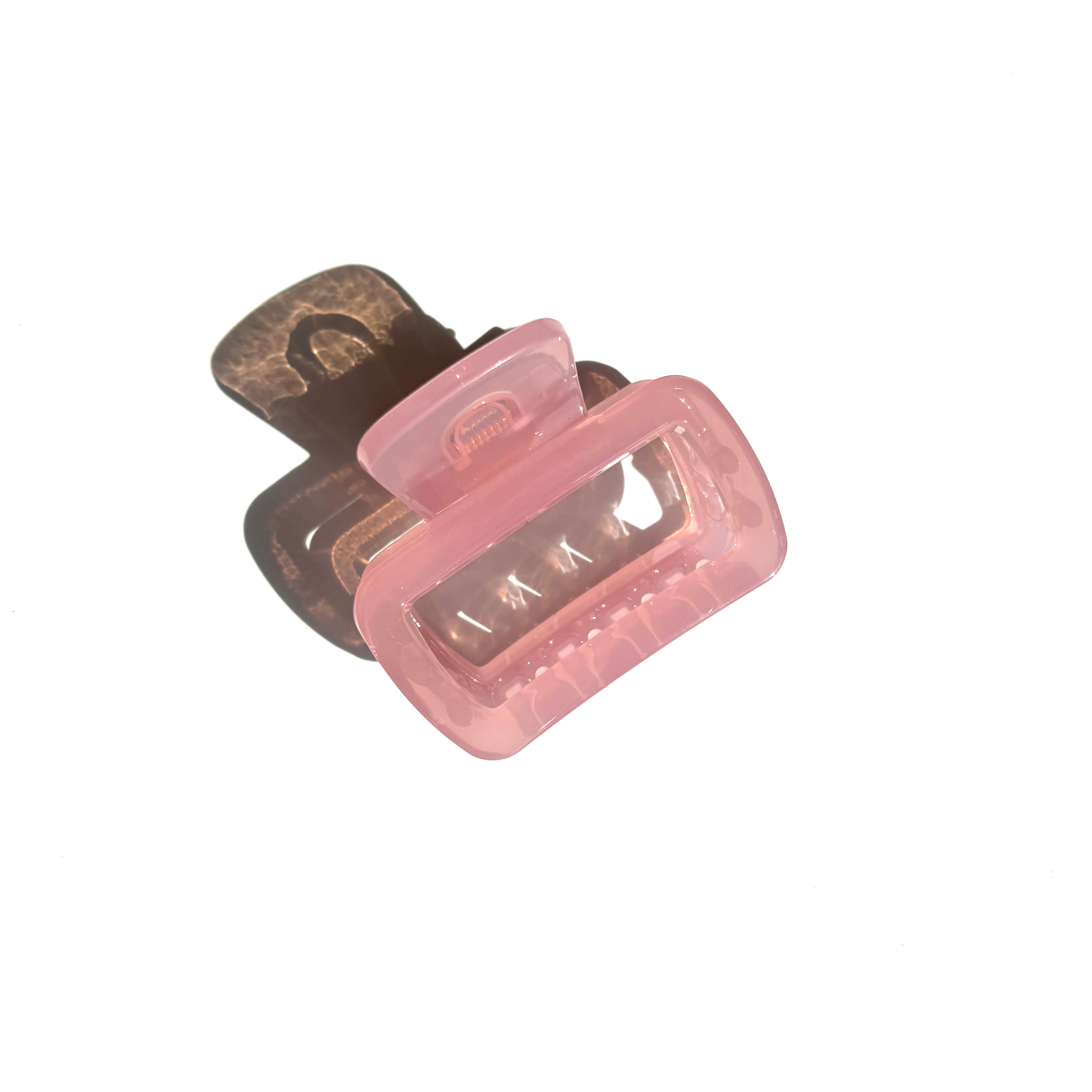 Pectangle Hair Claw within Pink