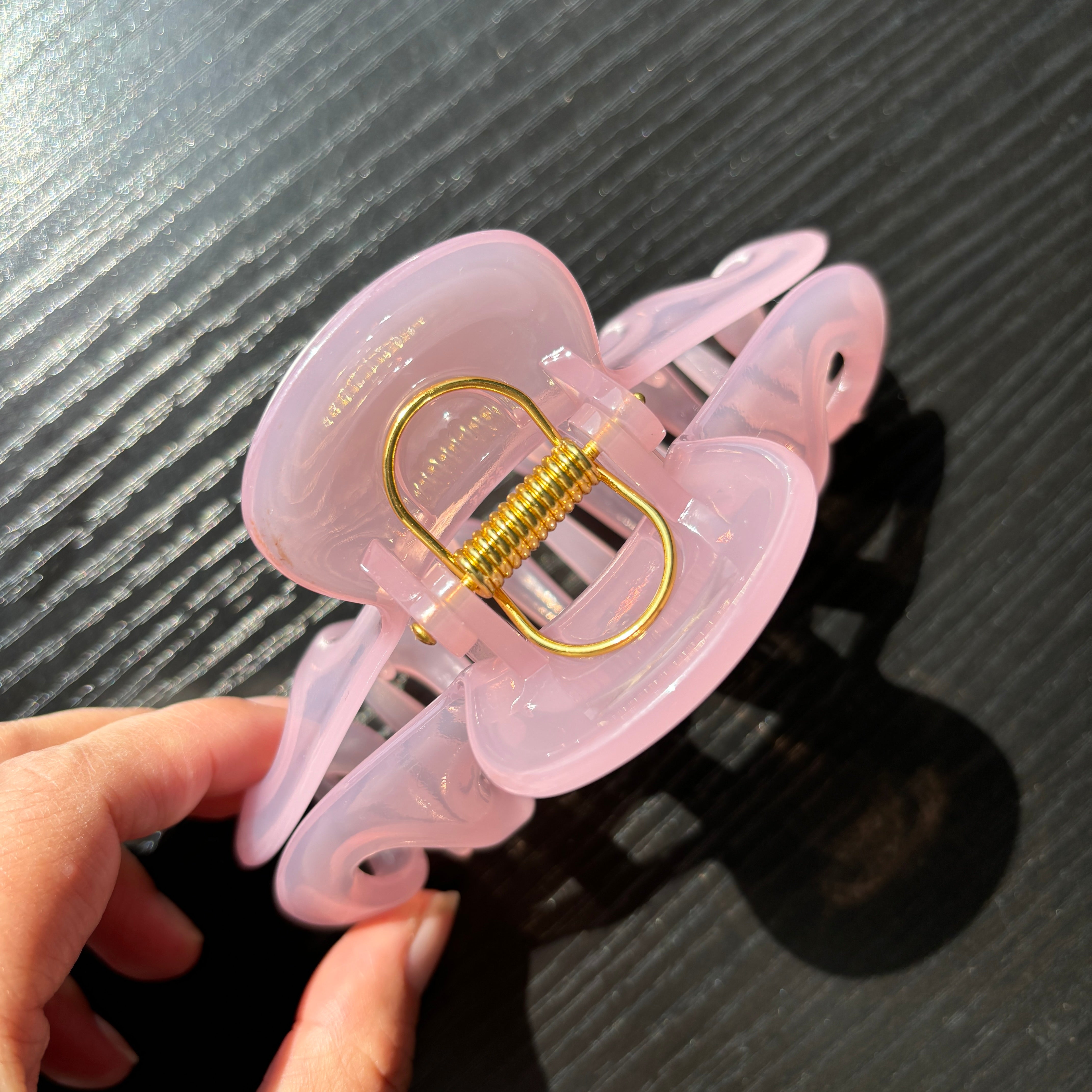 Big pink Octopus Hair Claw