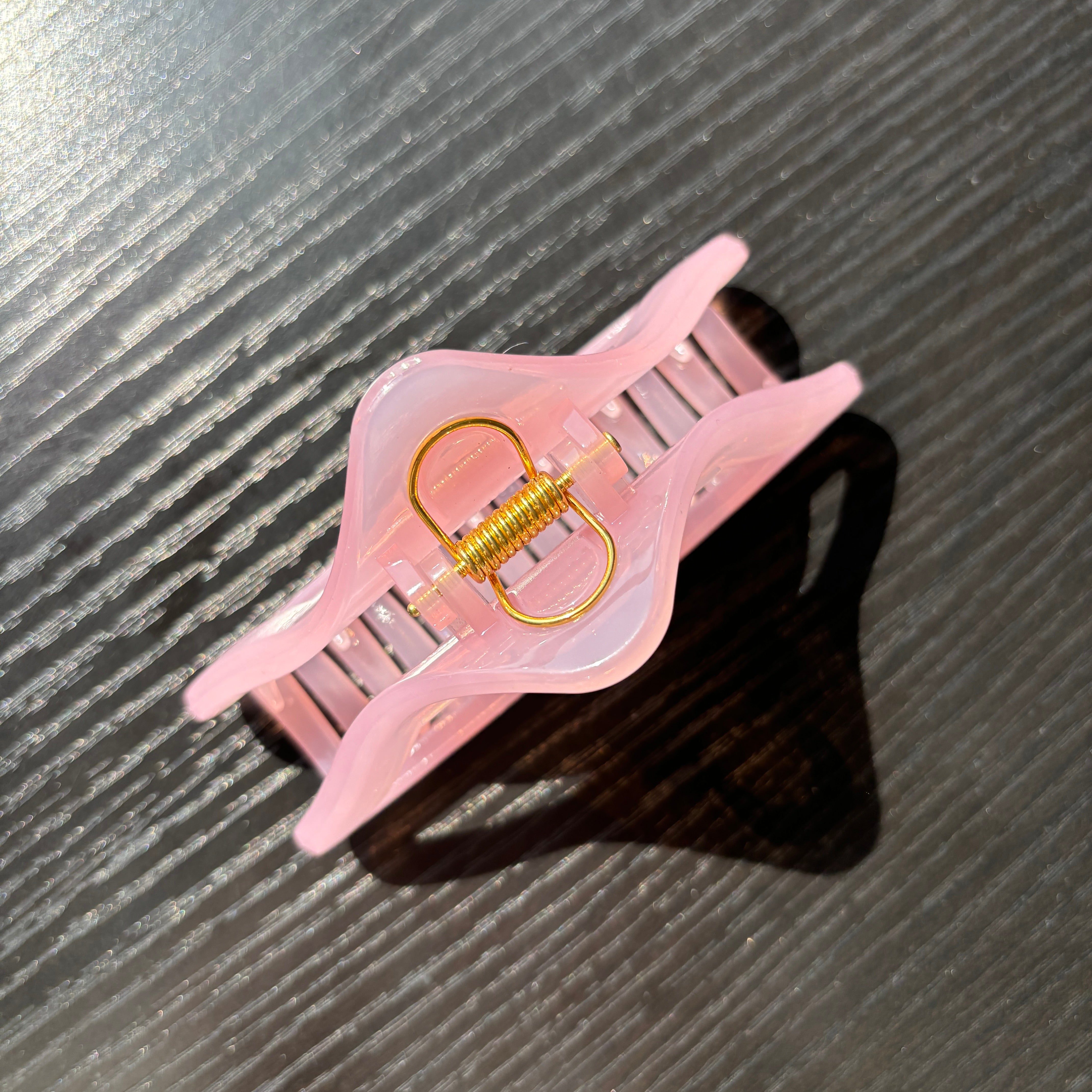 Triangle Hair Claw within Pink