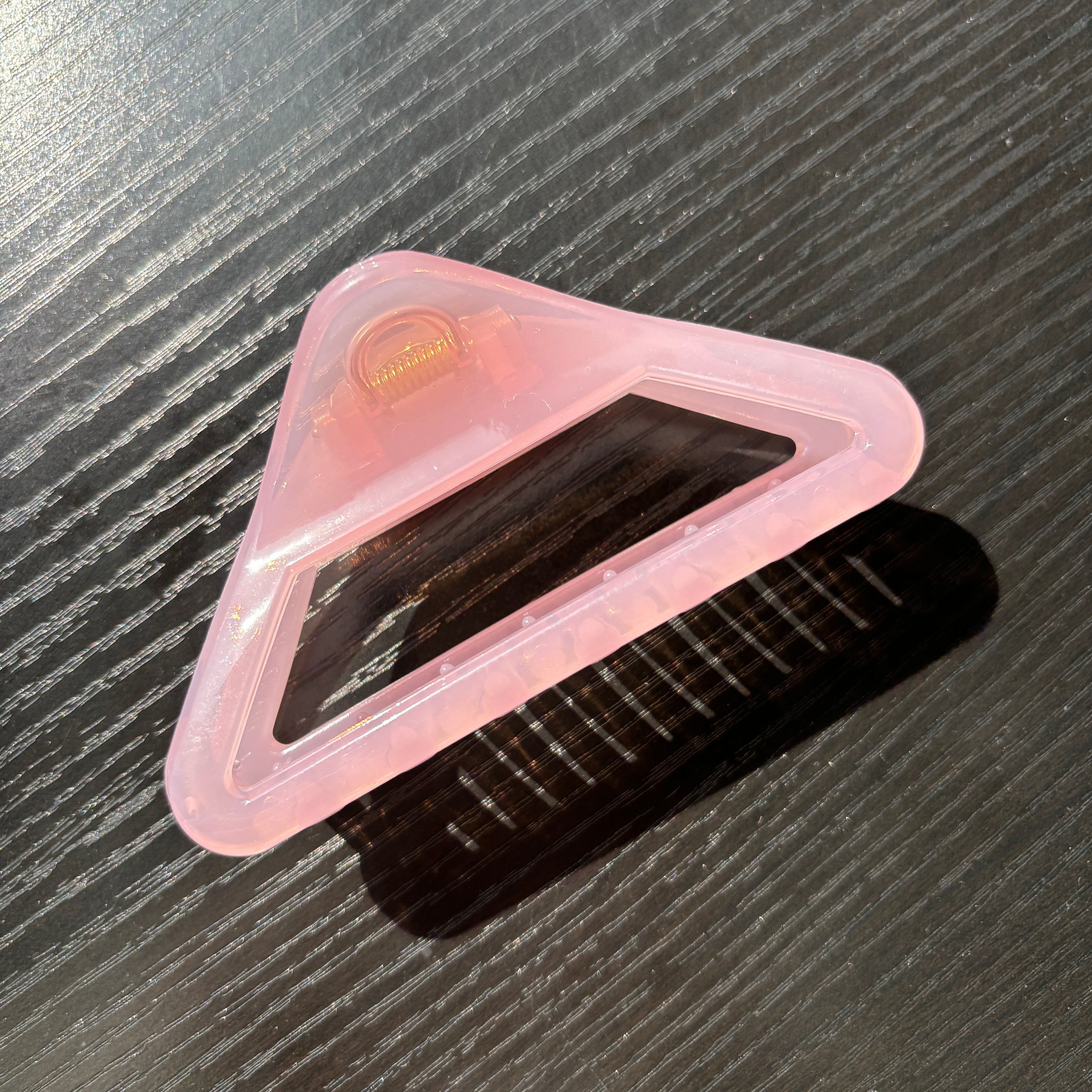 Triangle Hair Claw within Pink