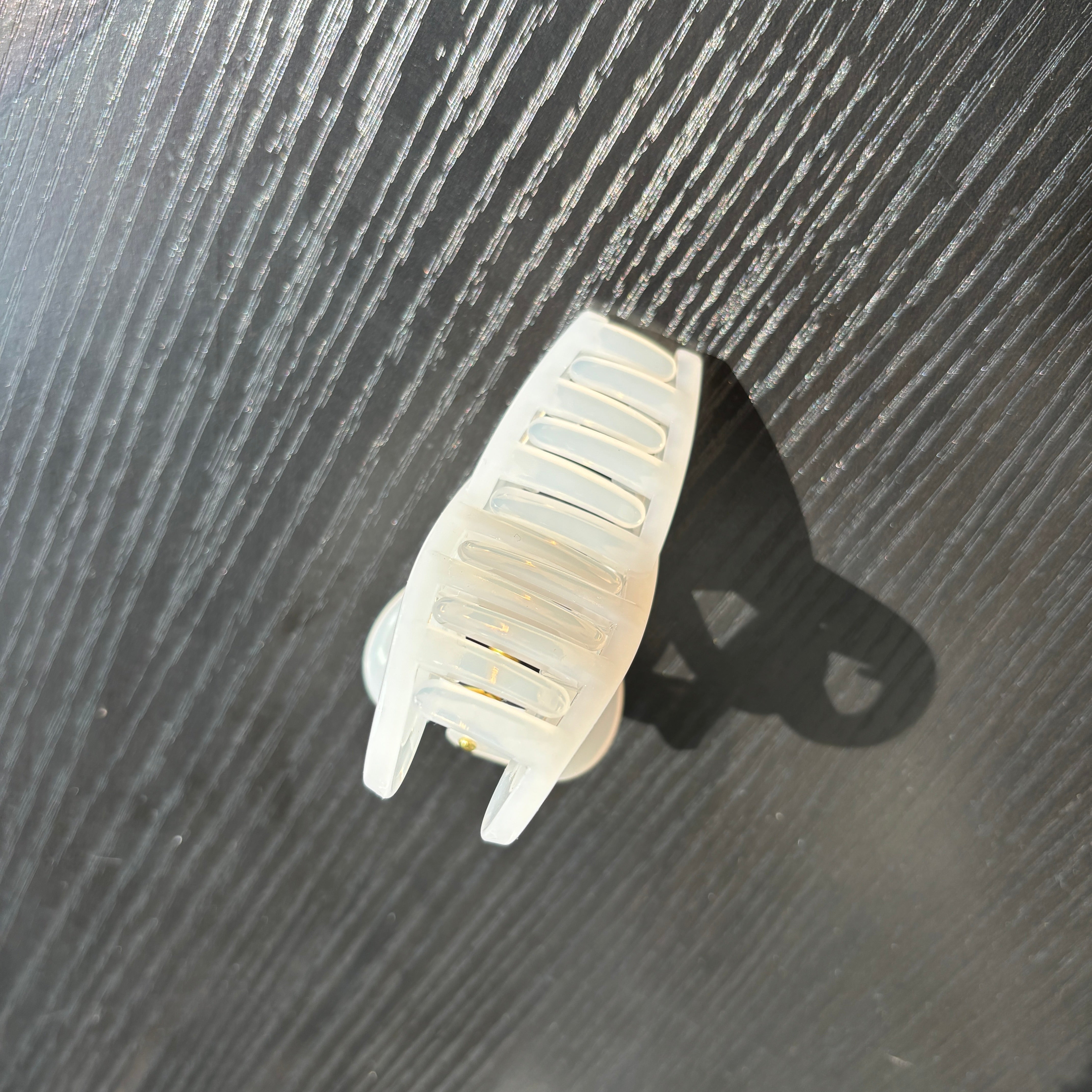 Bow Tie Hair Claw within Cream