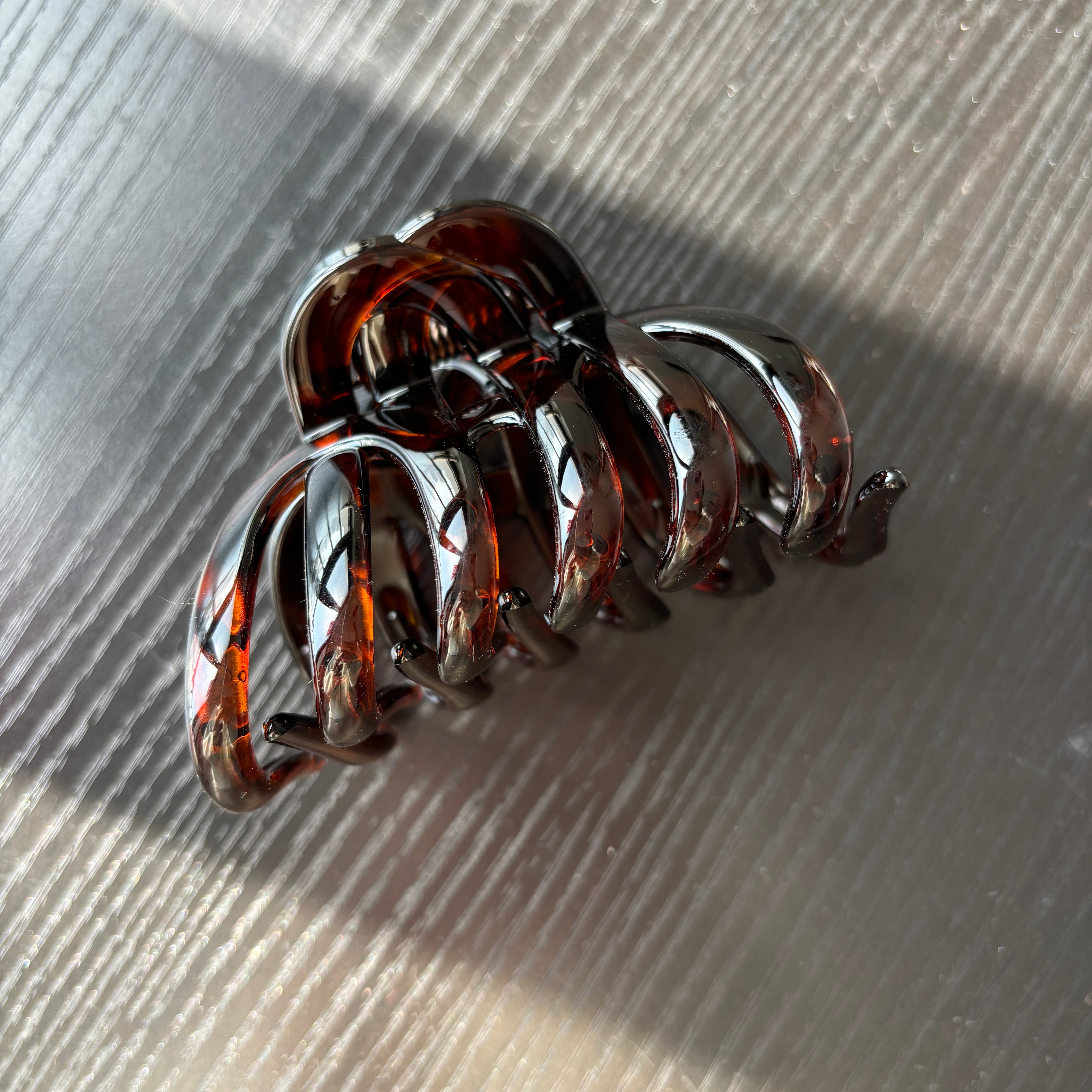 Big Dark Brown Hair Claw