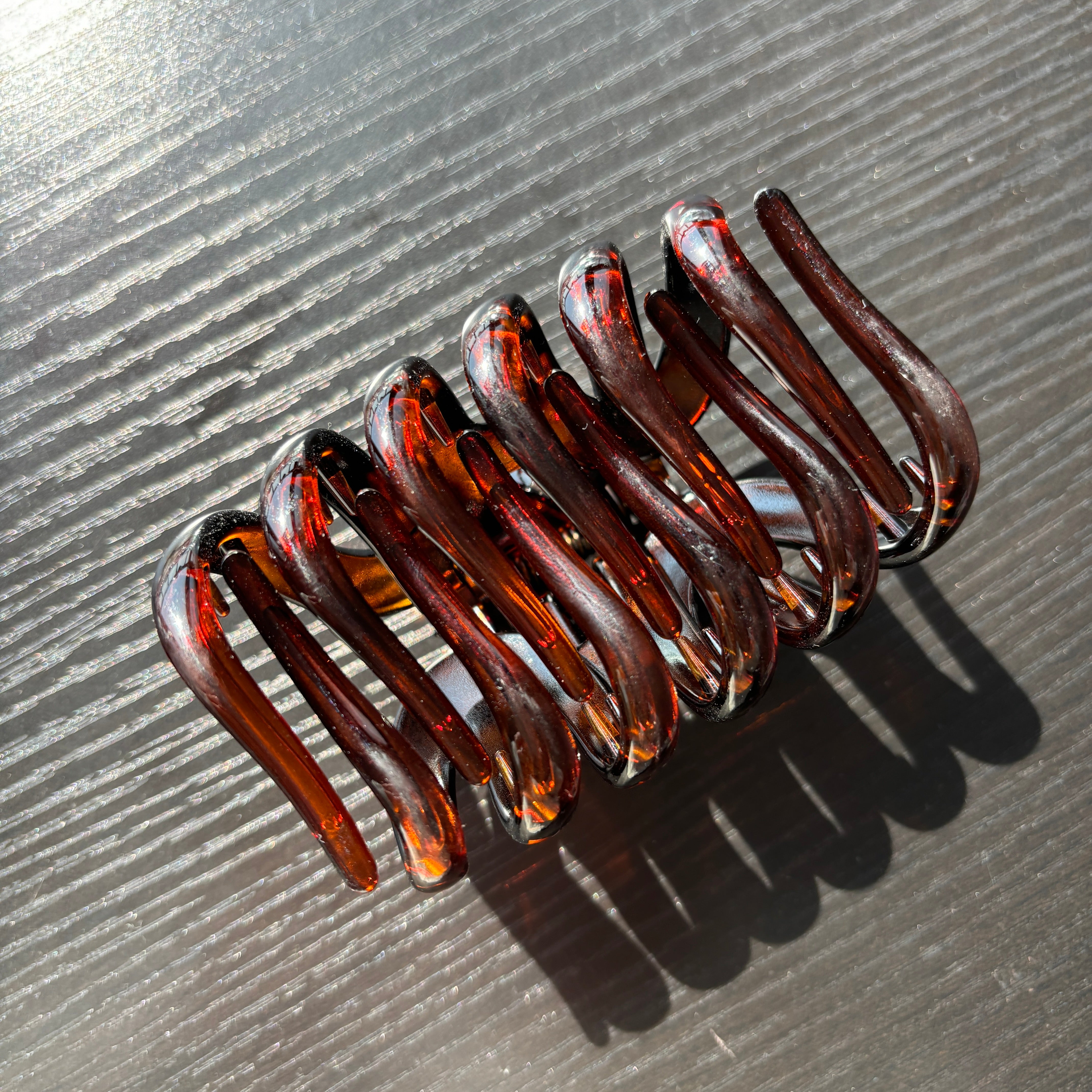 Big Dark Brown Hair Claw