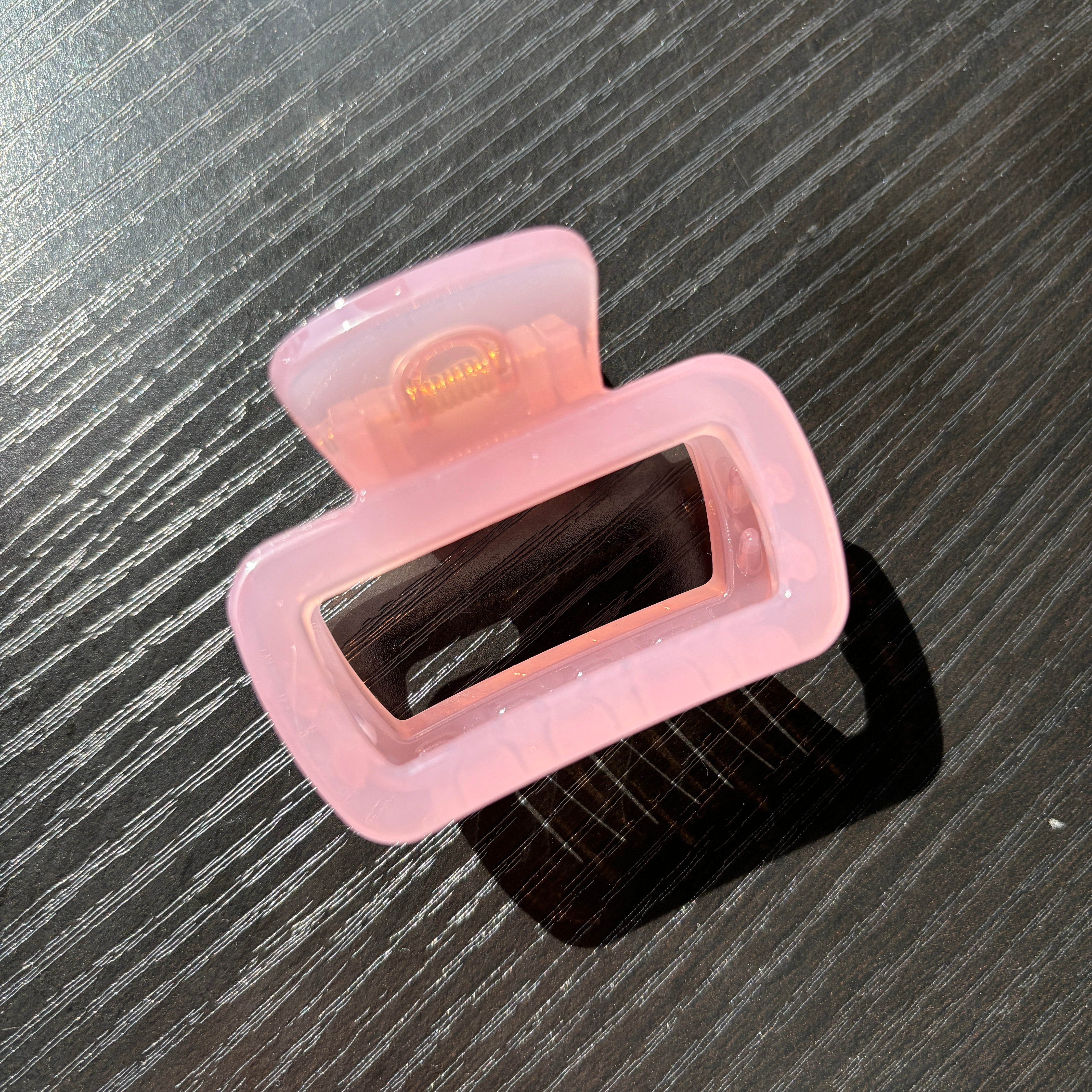 Pectangle Hair Claw within Pink