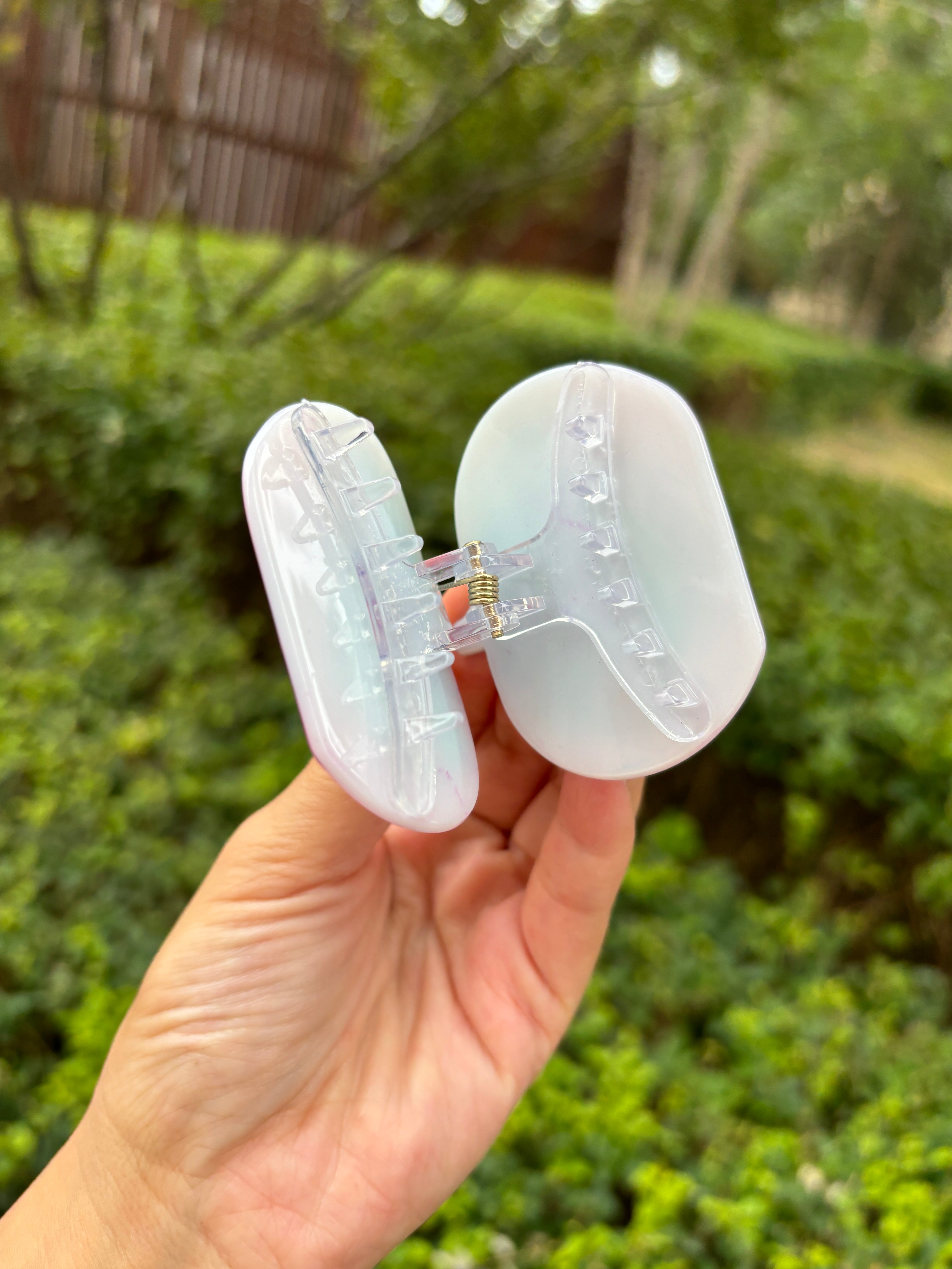 Colorful pumpkin hair claw