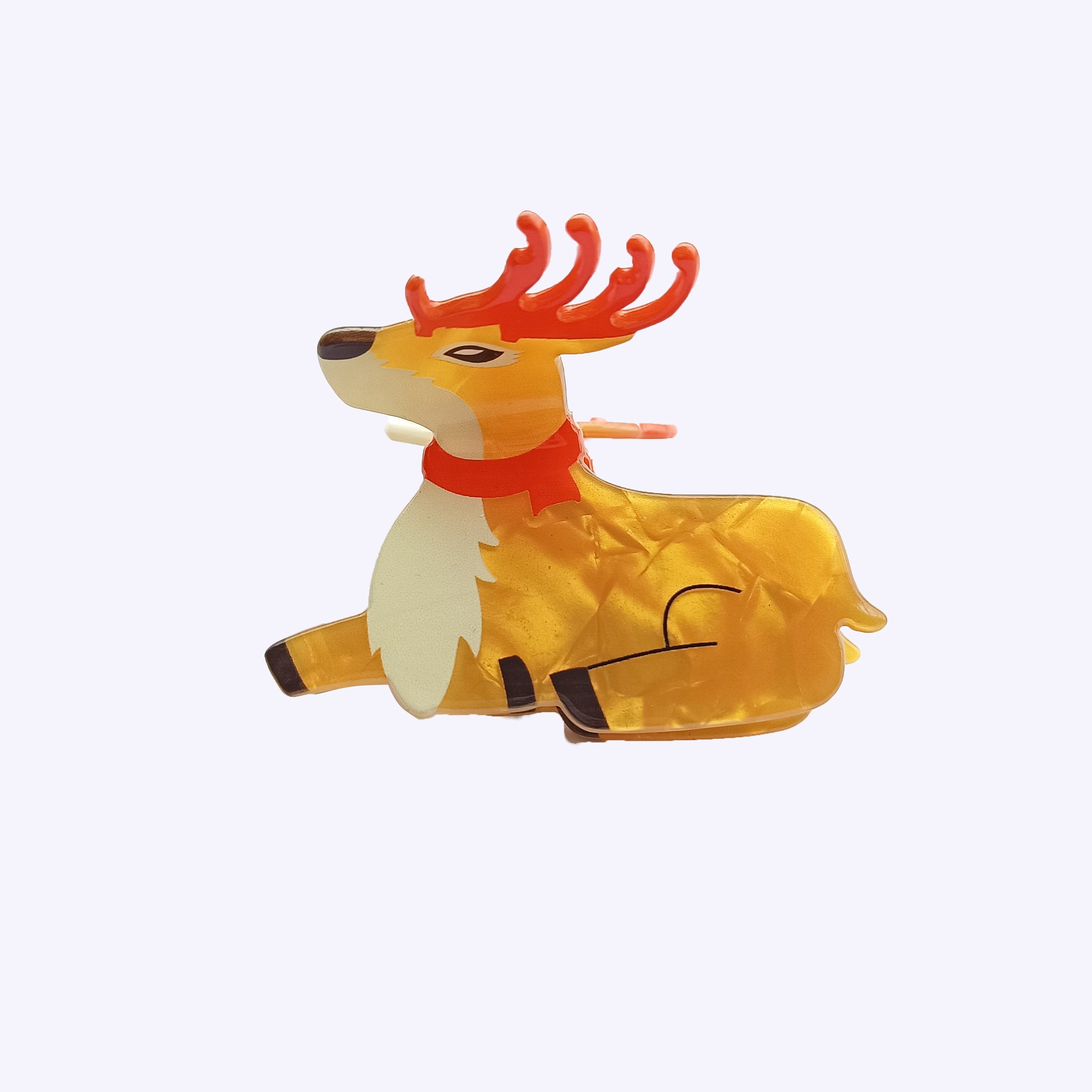 Reindeer Hair Claw Within Red