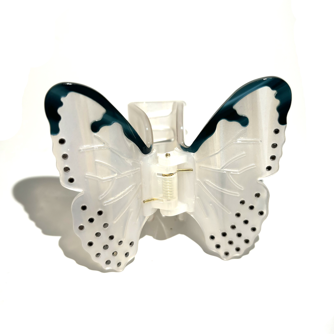 light changing butterfly within diamond claw