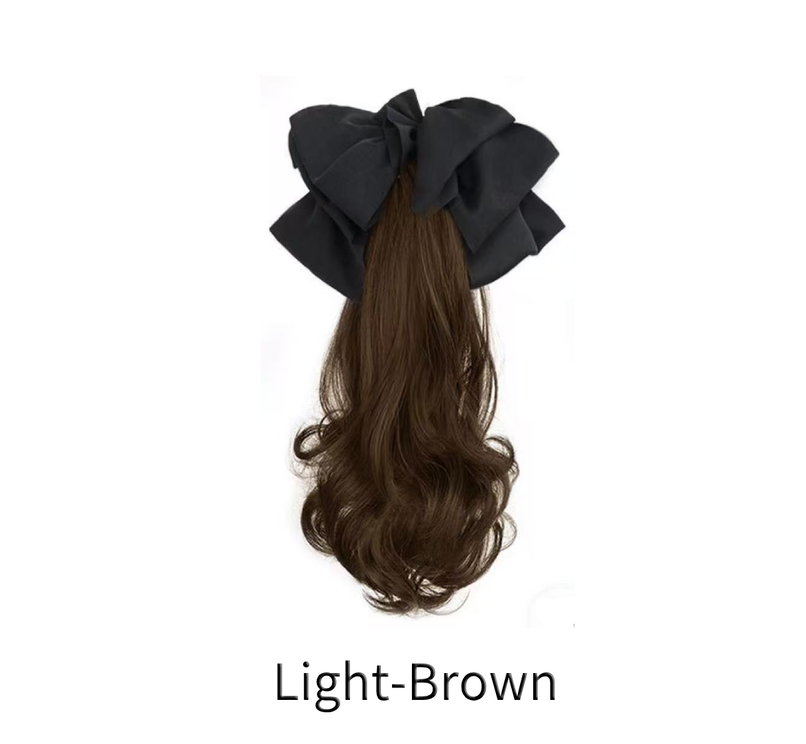 Bow high ponytail hair claw