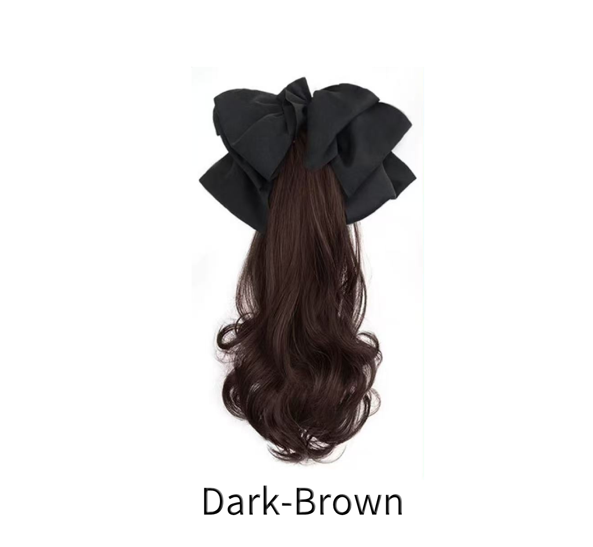 Bow high ponytail hair claw
