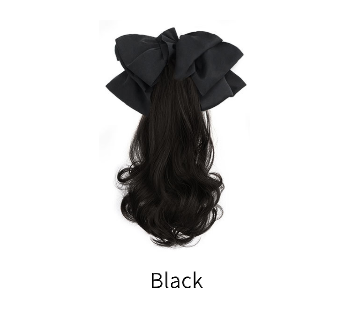 Bow high ponytail hair claw