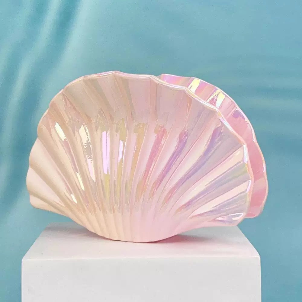Sea shell hair claw-pink