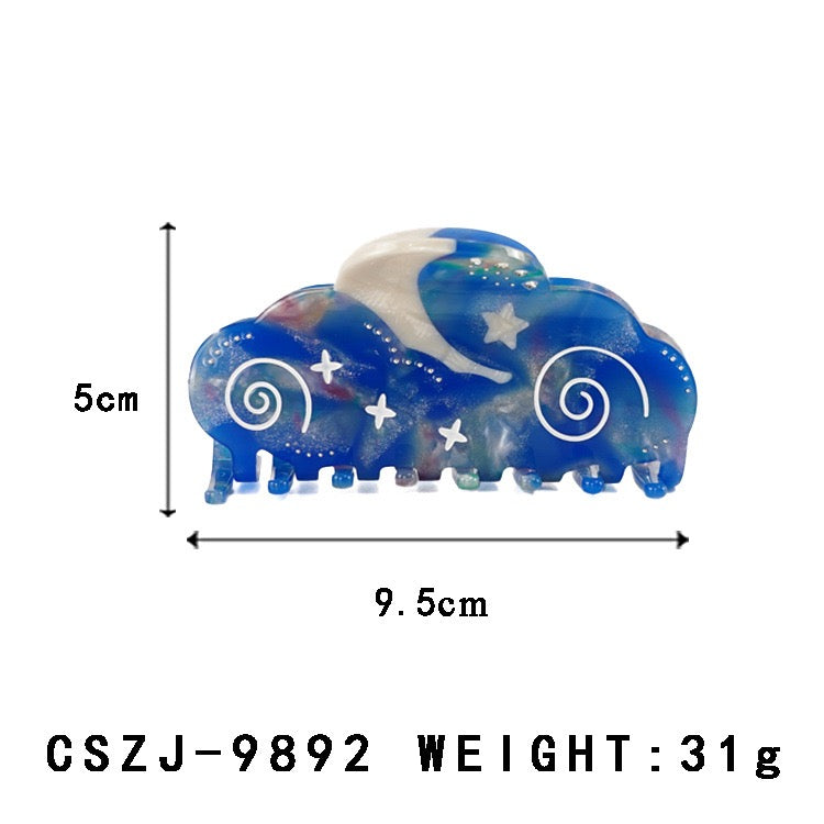 Starry sky hair claw