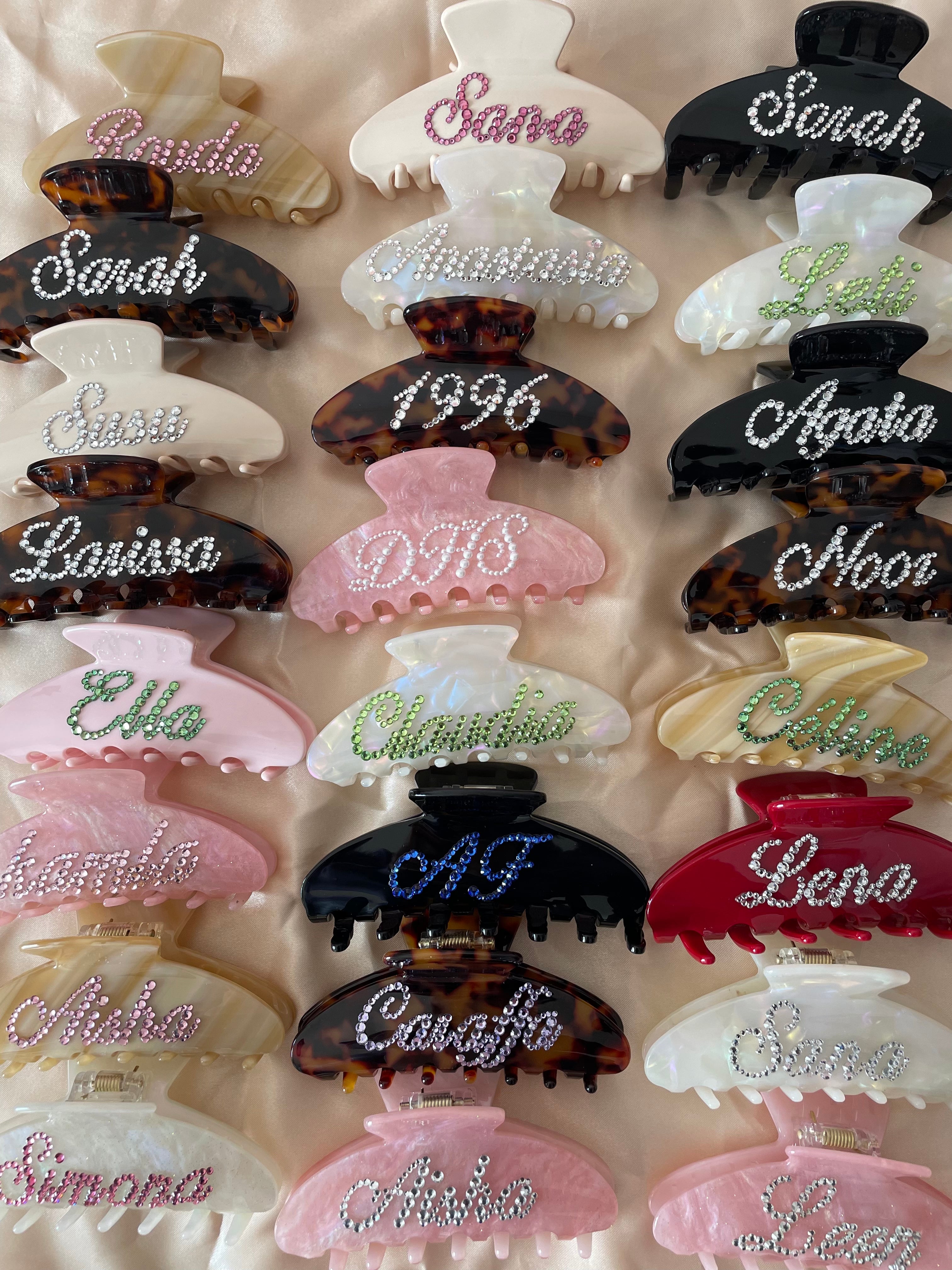 THE NAMEPLATE CUSTOMIZED CLAW IN  PUMPKIN