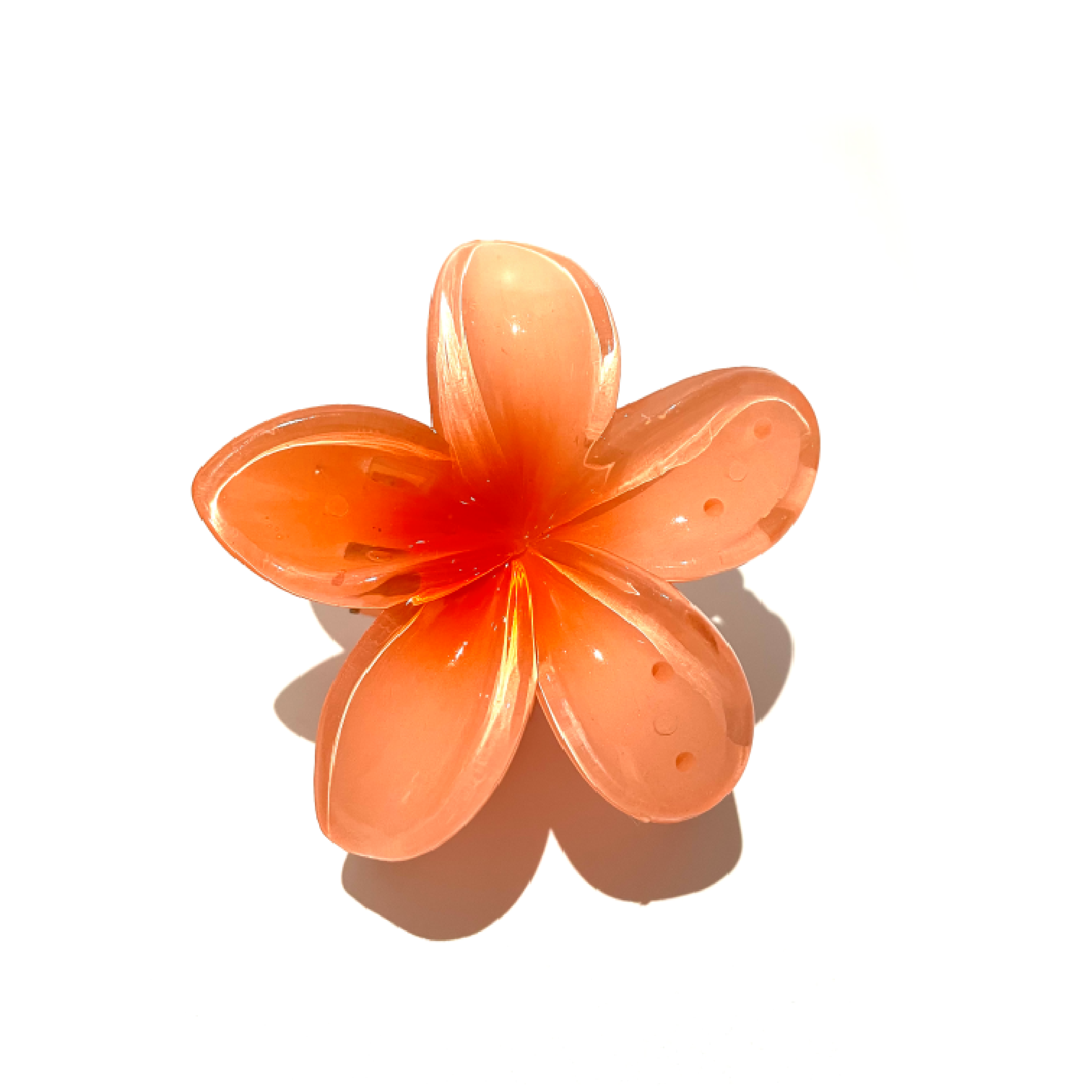 Frangipani Flower Claw In Pink