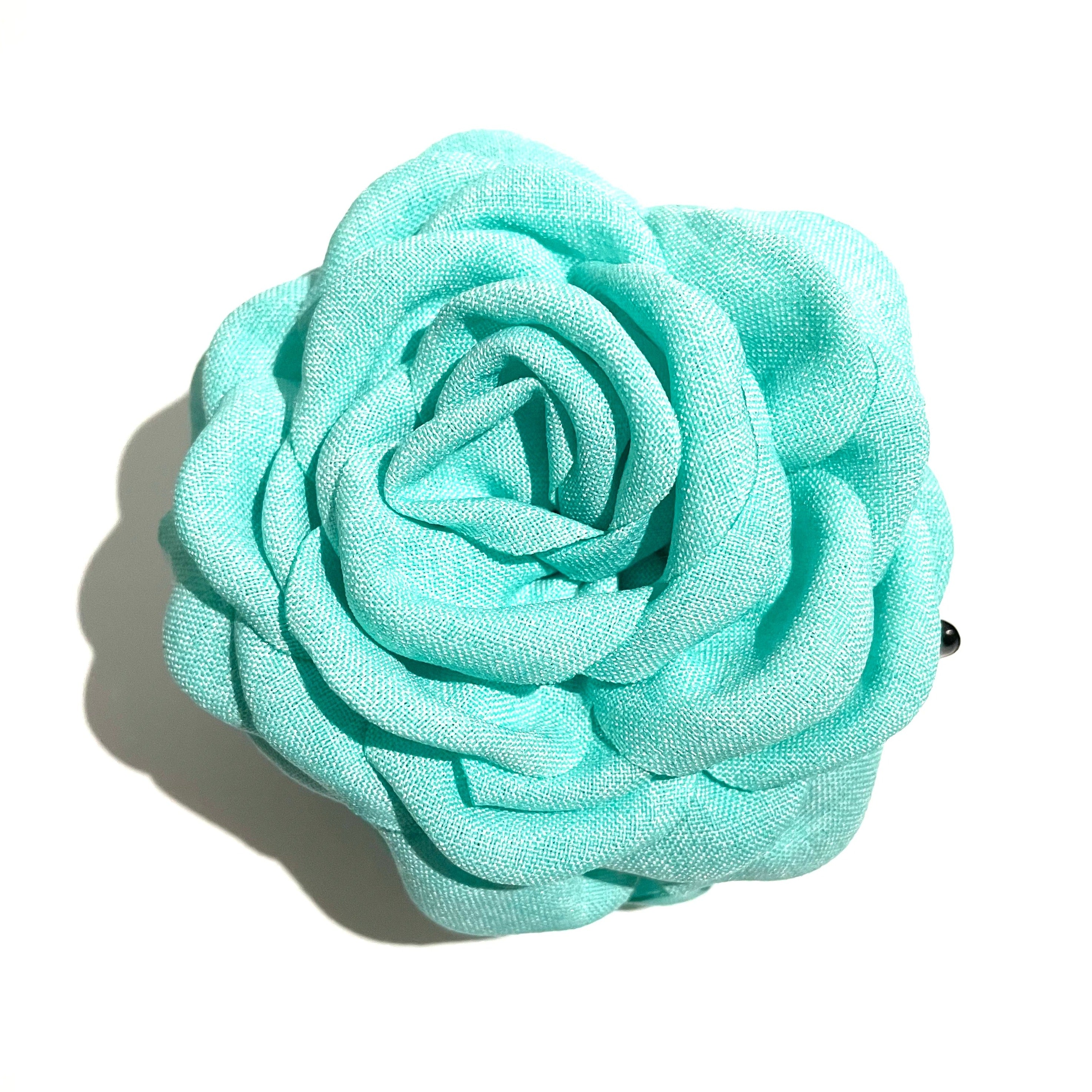 Green Rose Hair Claw
