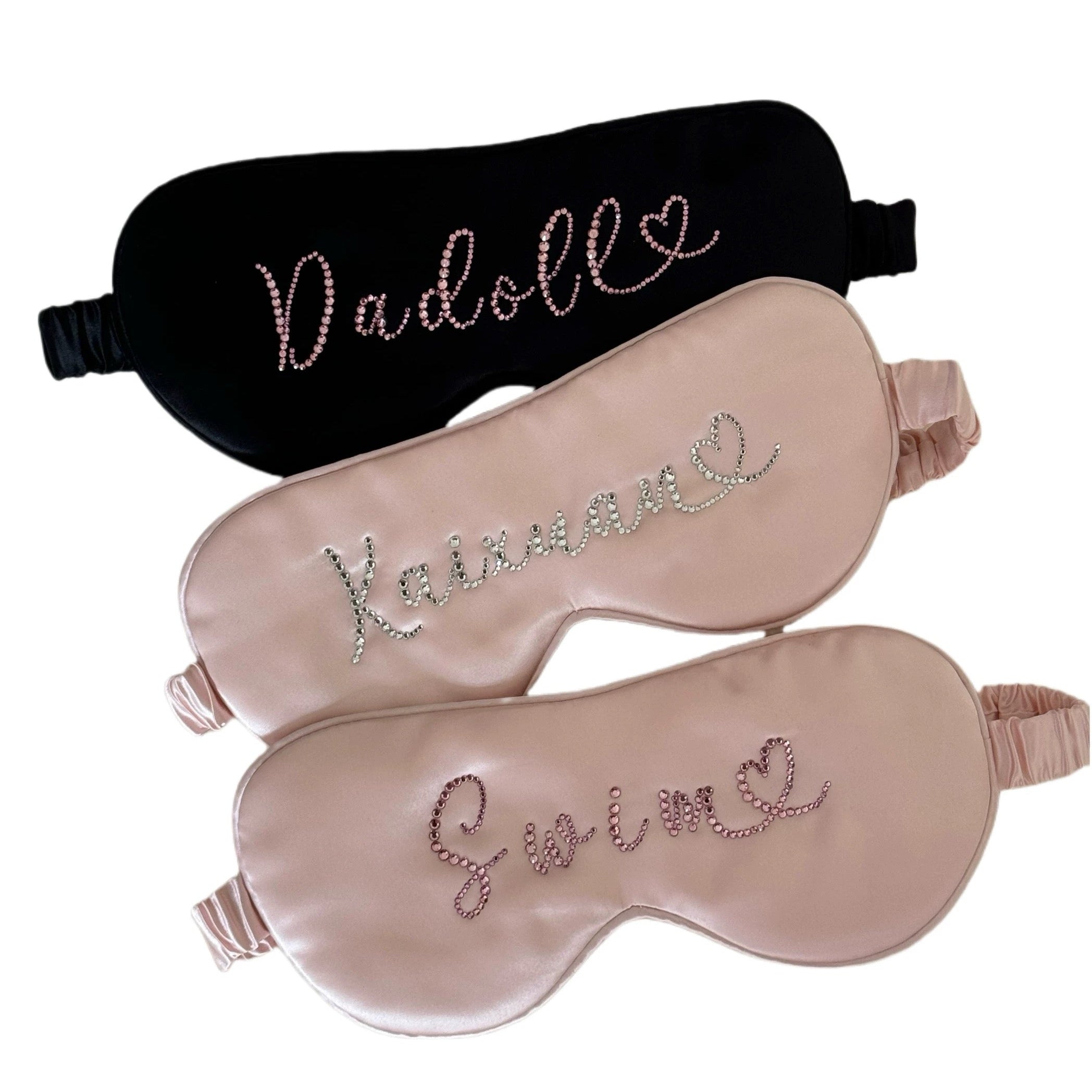 SILK EYE MASK NAMEPLATE CUSTOMIZED