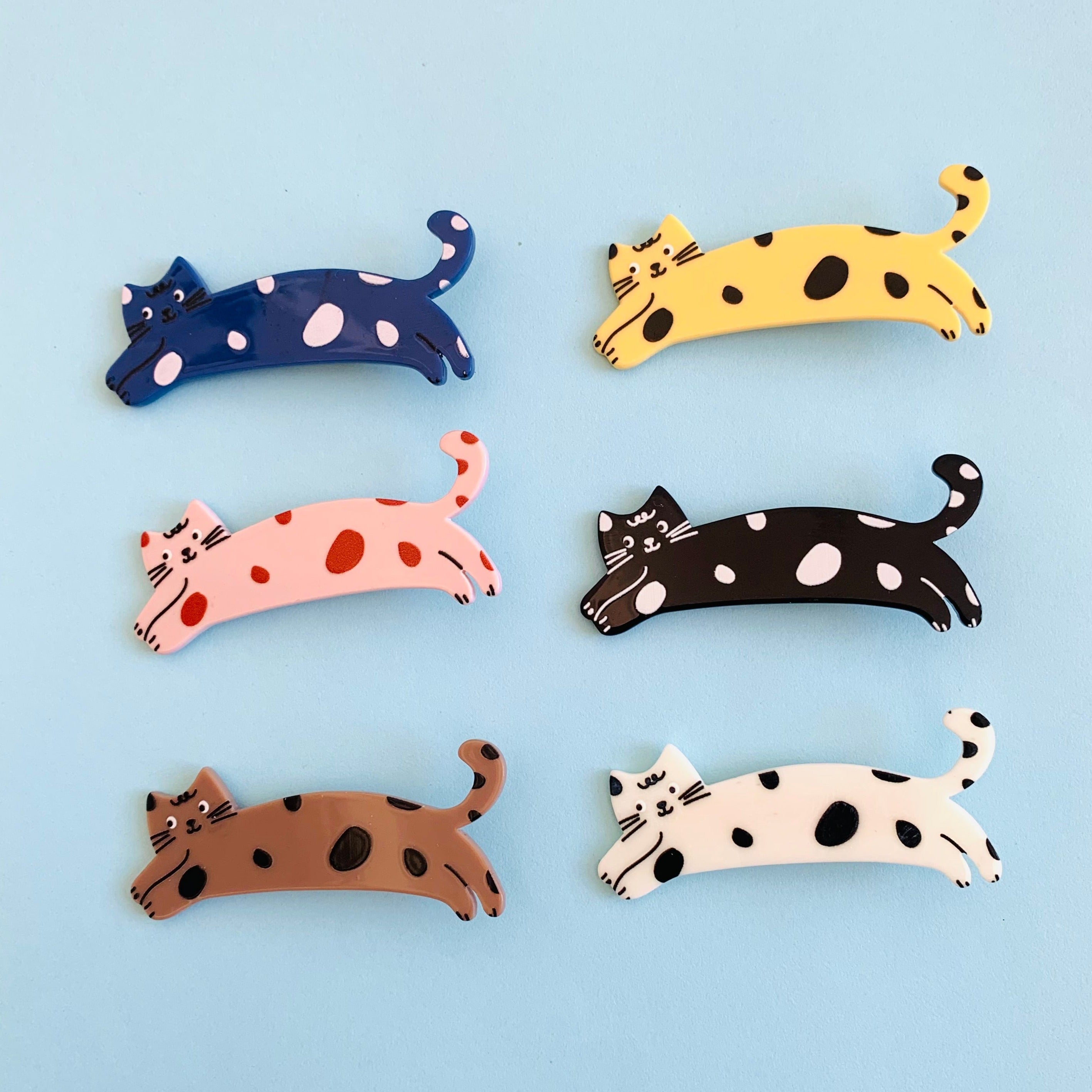 Strechy Cat Clip Set
