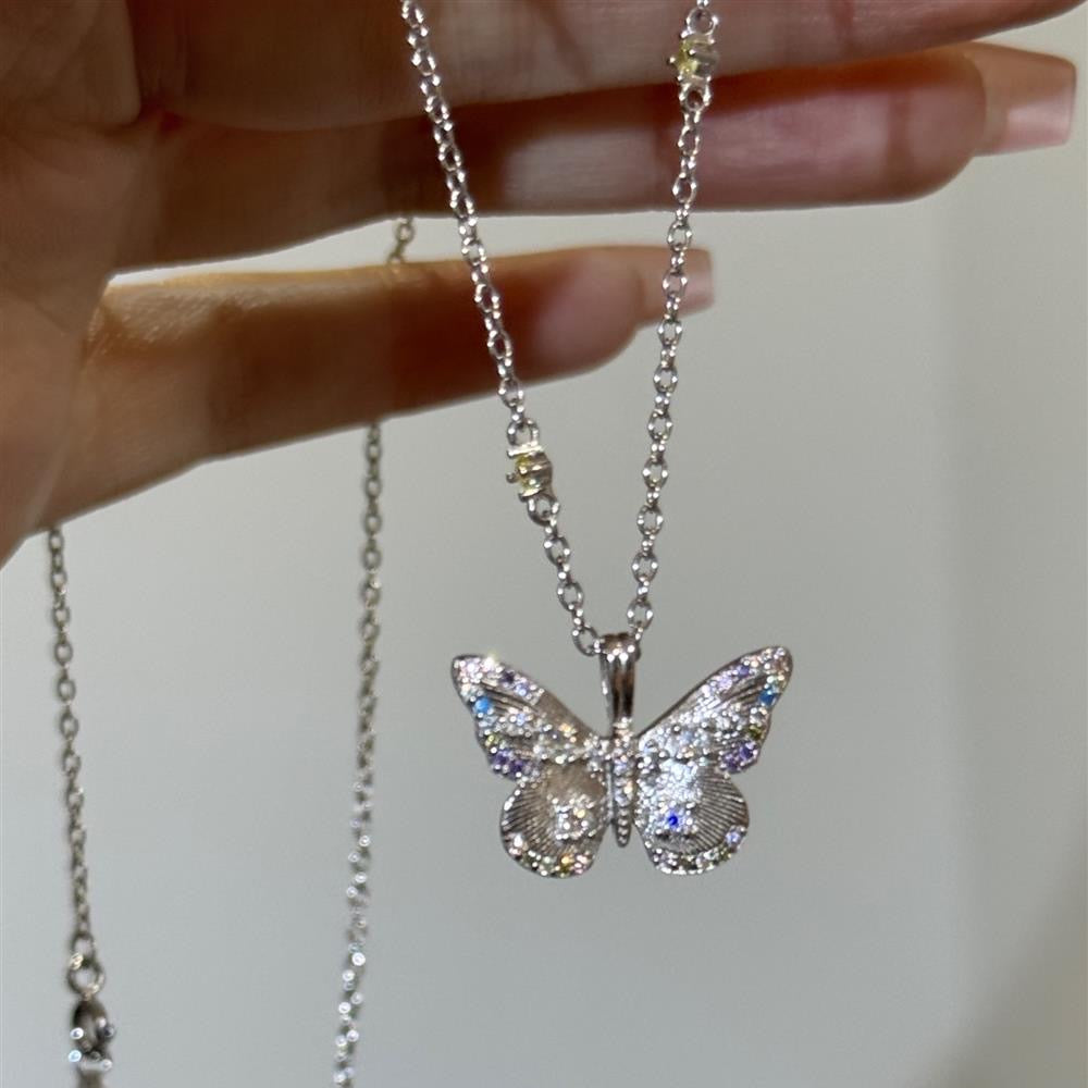 Butterfly Necklace within Diamond