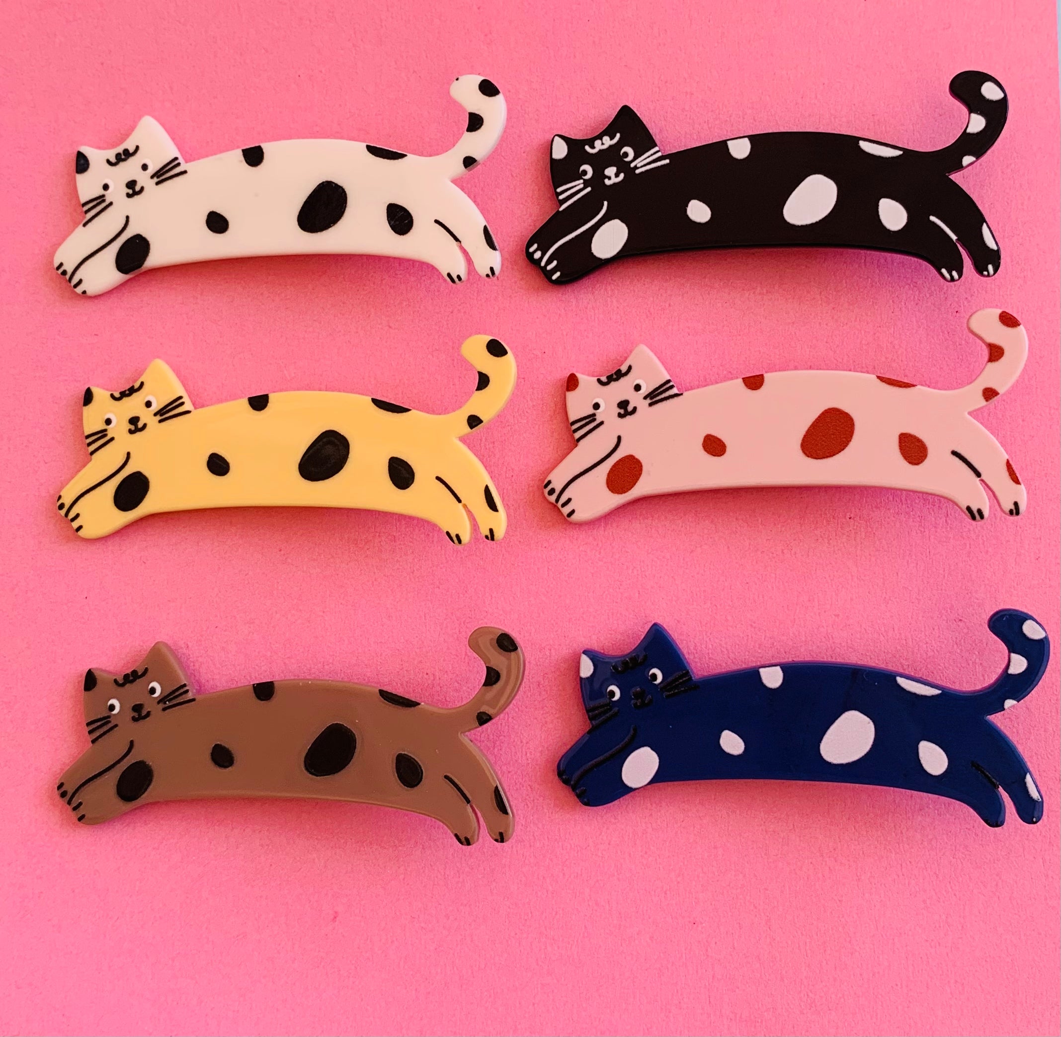 Strechy Cat Clip Set