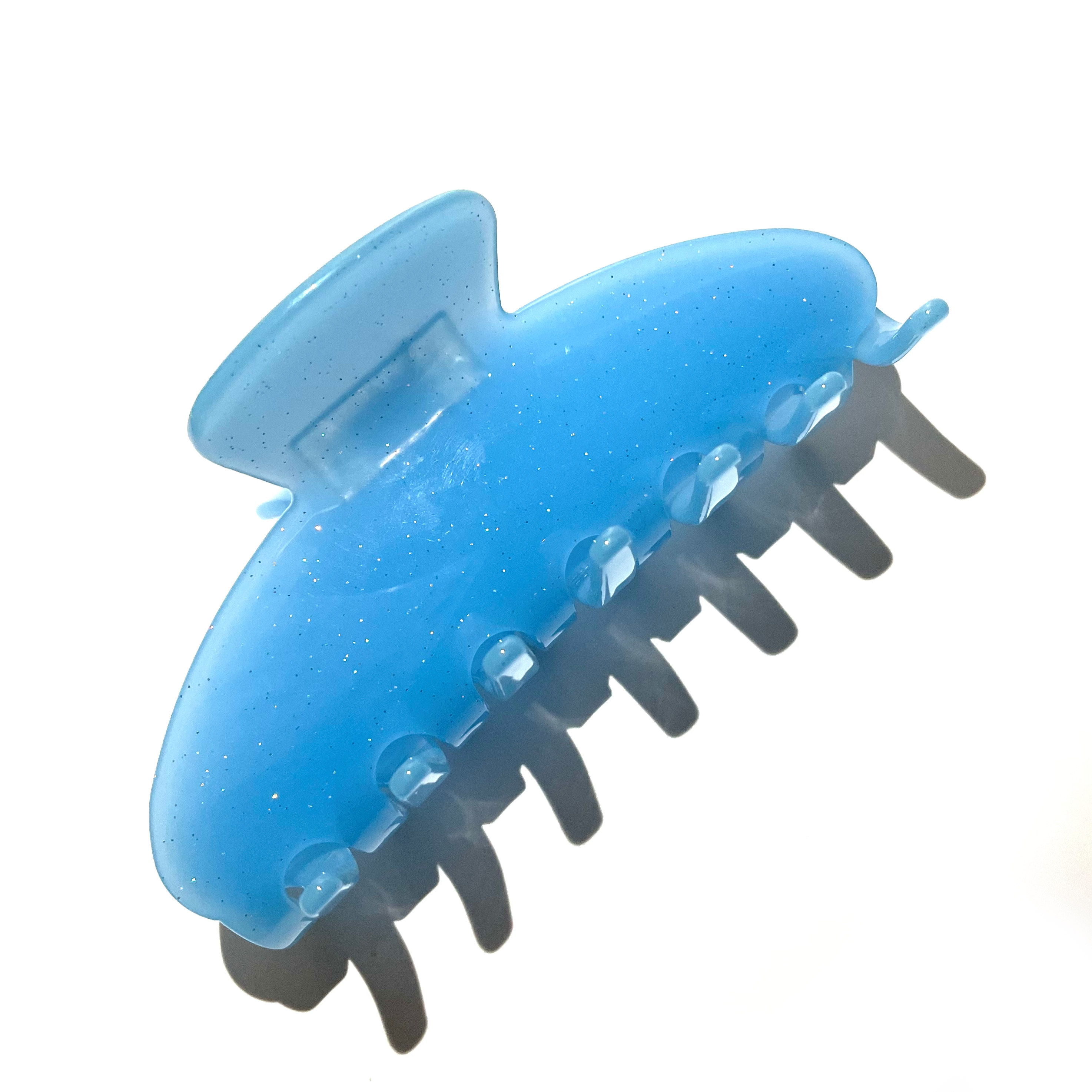 THE NAMEPLATE CUSTOMIZED CLAW IN JELLY BLUE