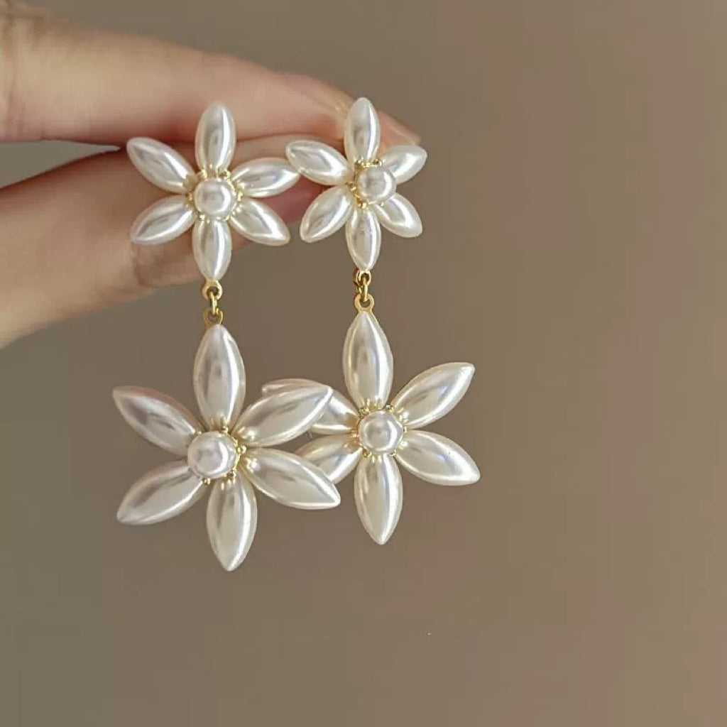 Banana shrub flower earrings