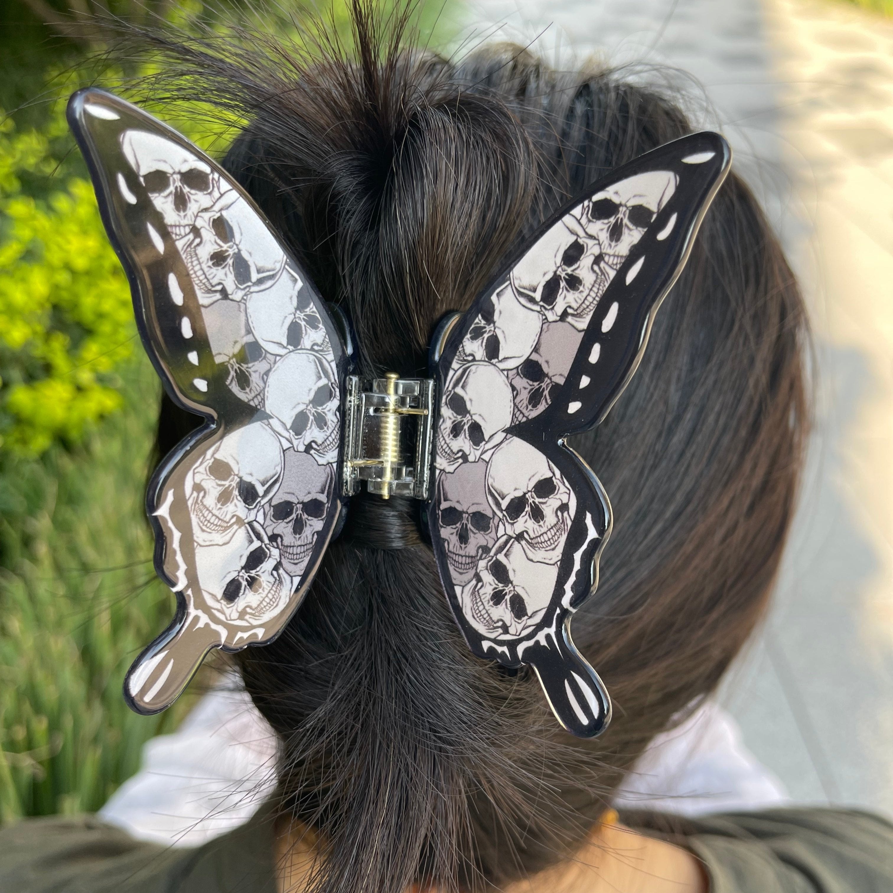 Skulls  Butterfly Hair Claw
Halloween/All Saints' Day/Hallowmas/All Hallows' Day
