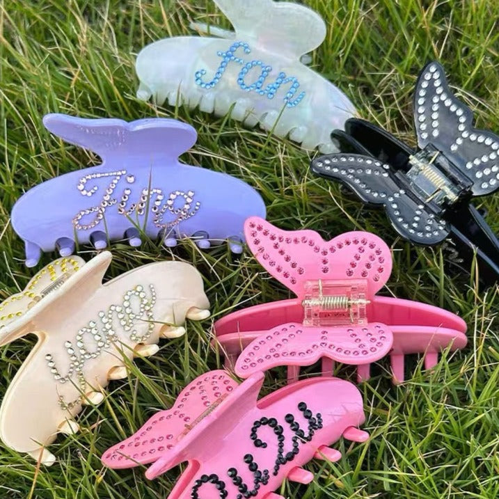 NAMEPLATE CUSTOMIZED BUTTERFLY CLAW
