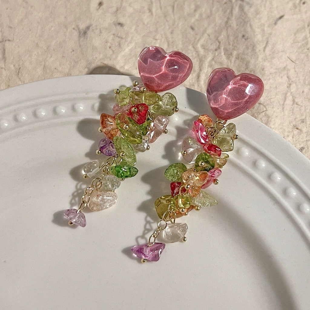 Summer colored stones earrings
