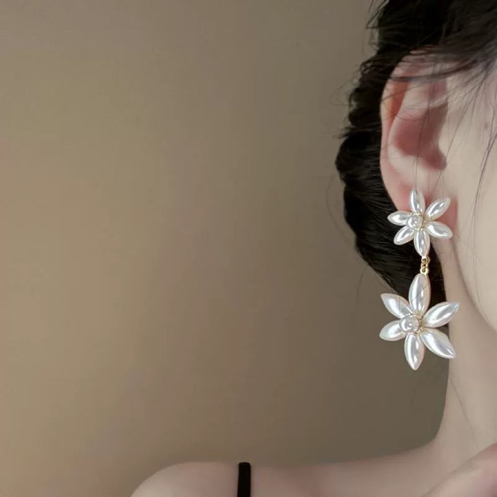 Banana shrub flower earrings