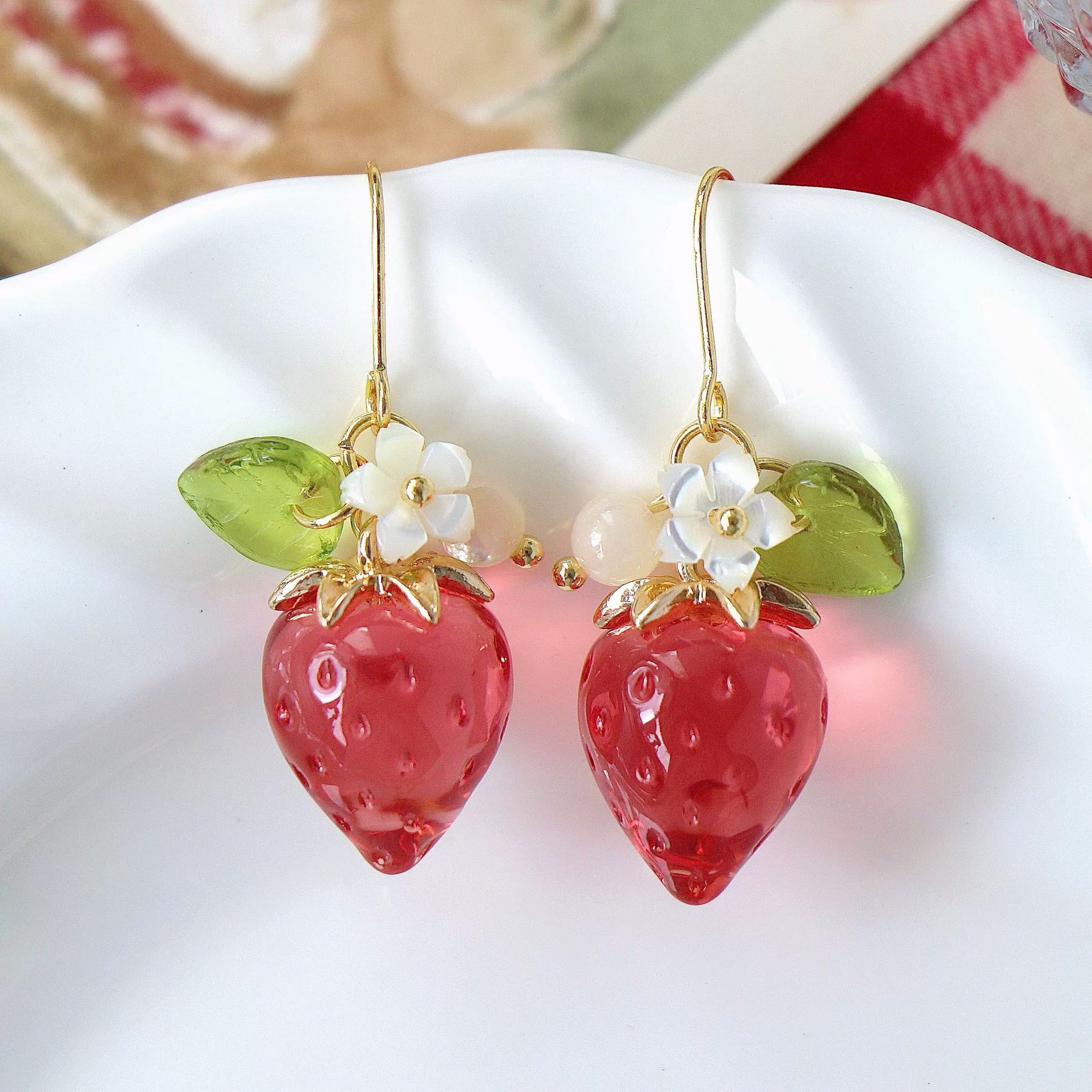 Yummy strawberry earrings