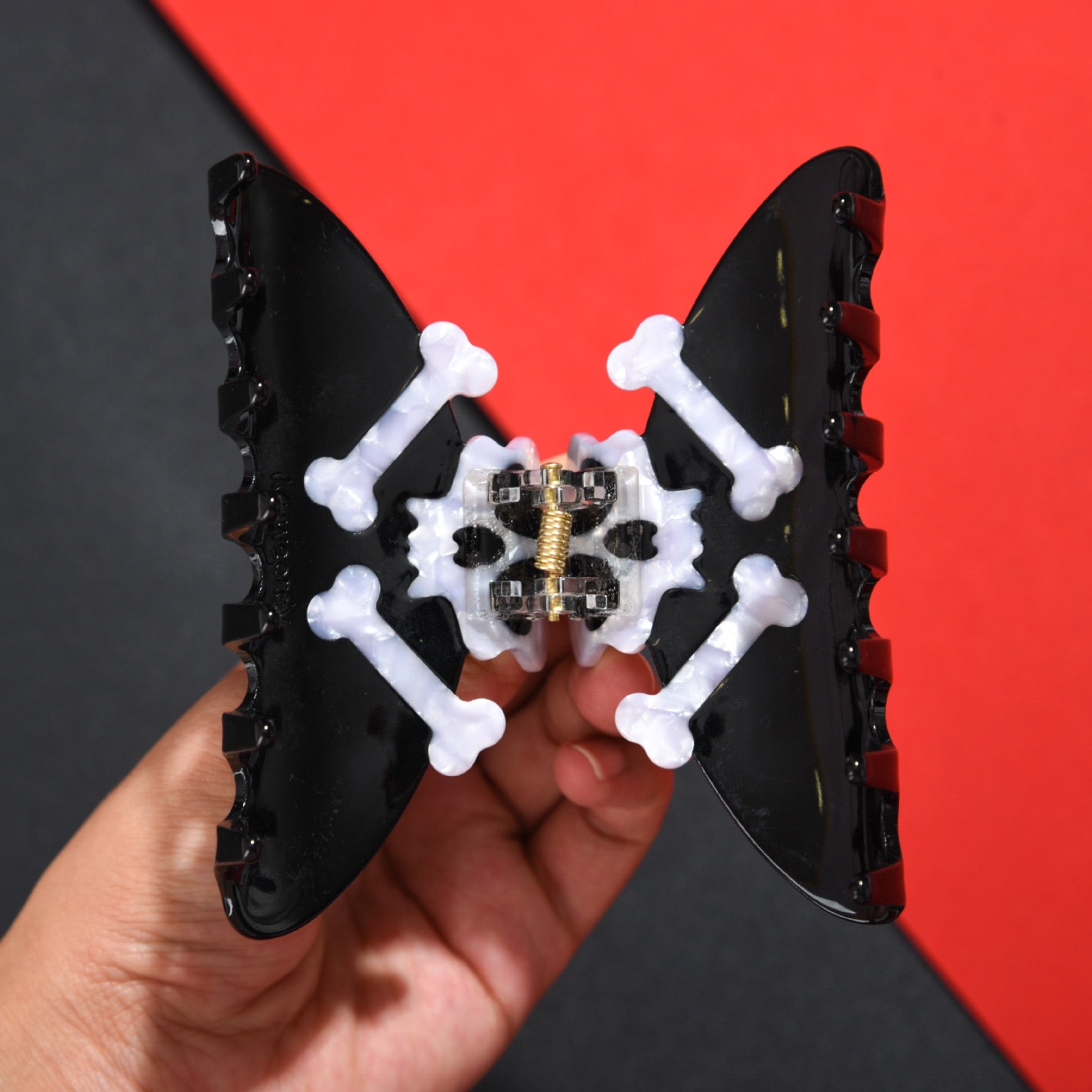 Halloween Skull Hair Claw within Black