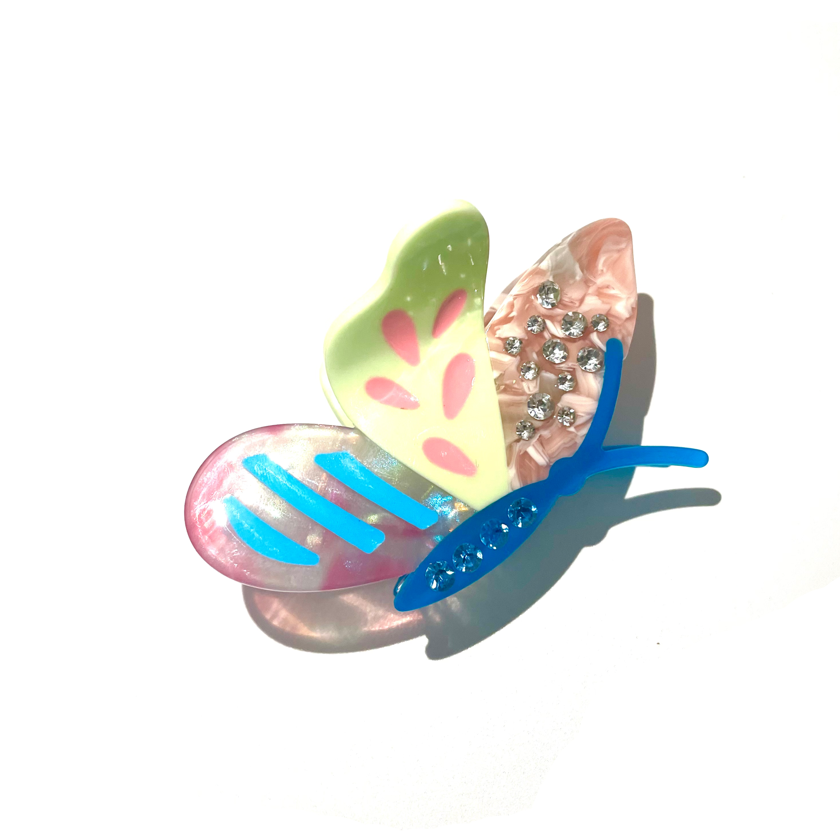 Green Apple Butterfly within diamond