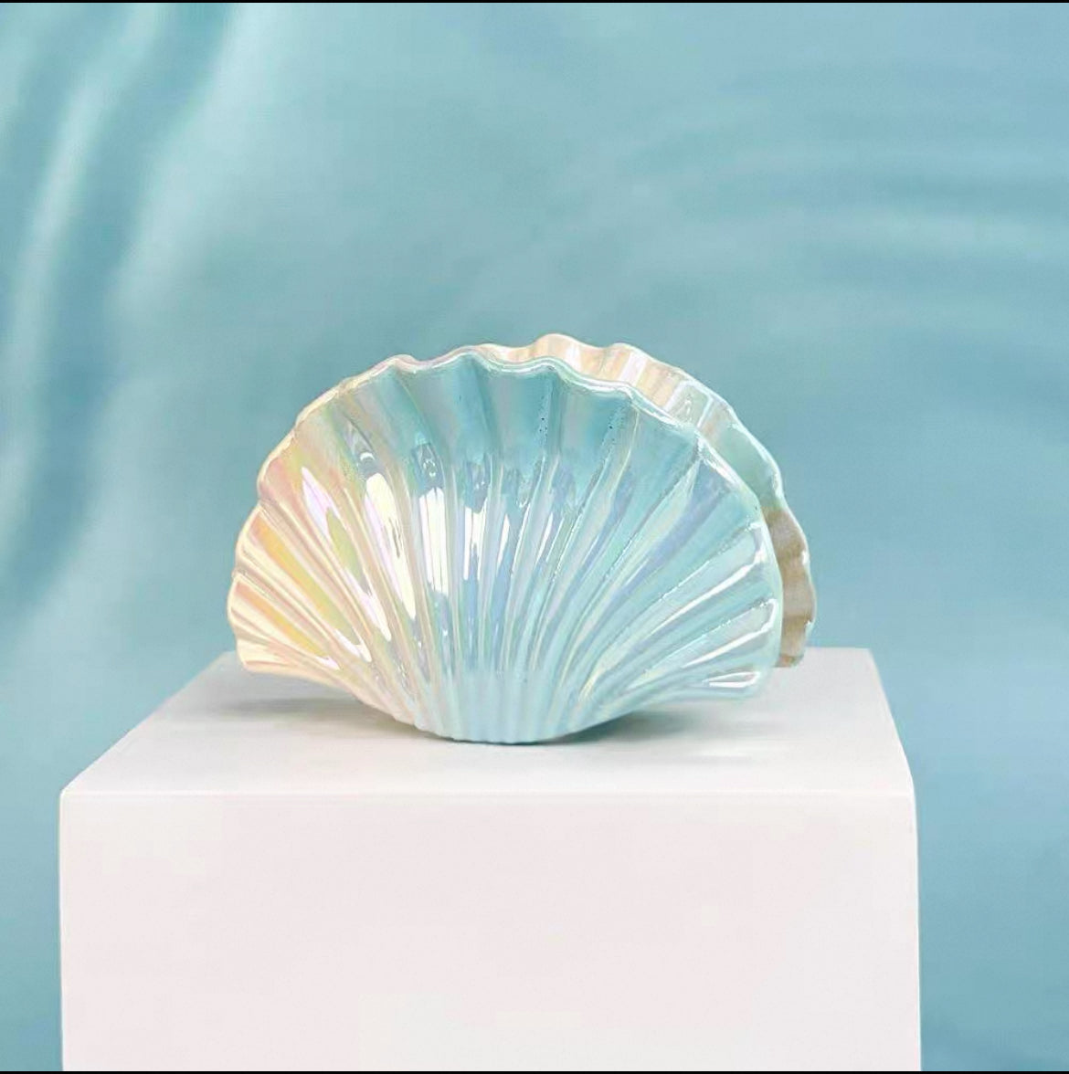sea shell hair claw-blue
