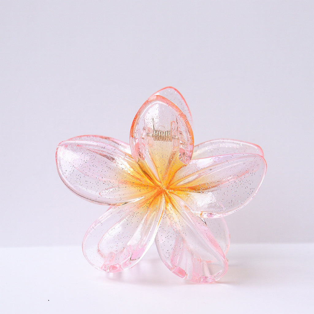 Yellow Colorfully Frangipani Hair Claw