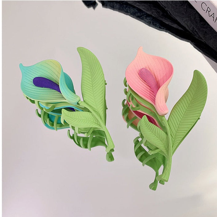 Purple Lily hair claw